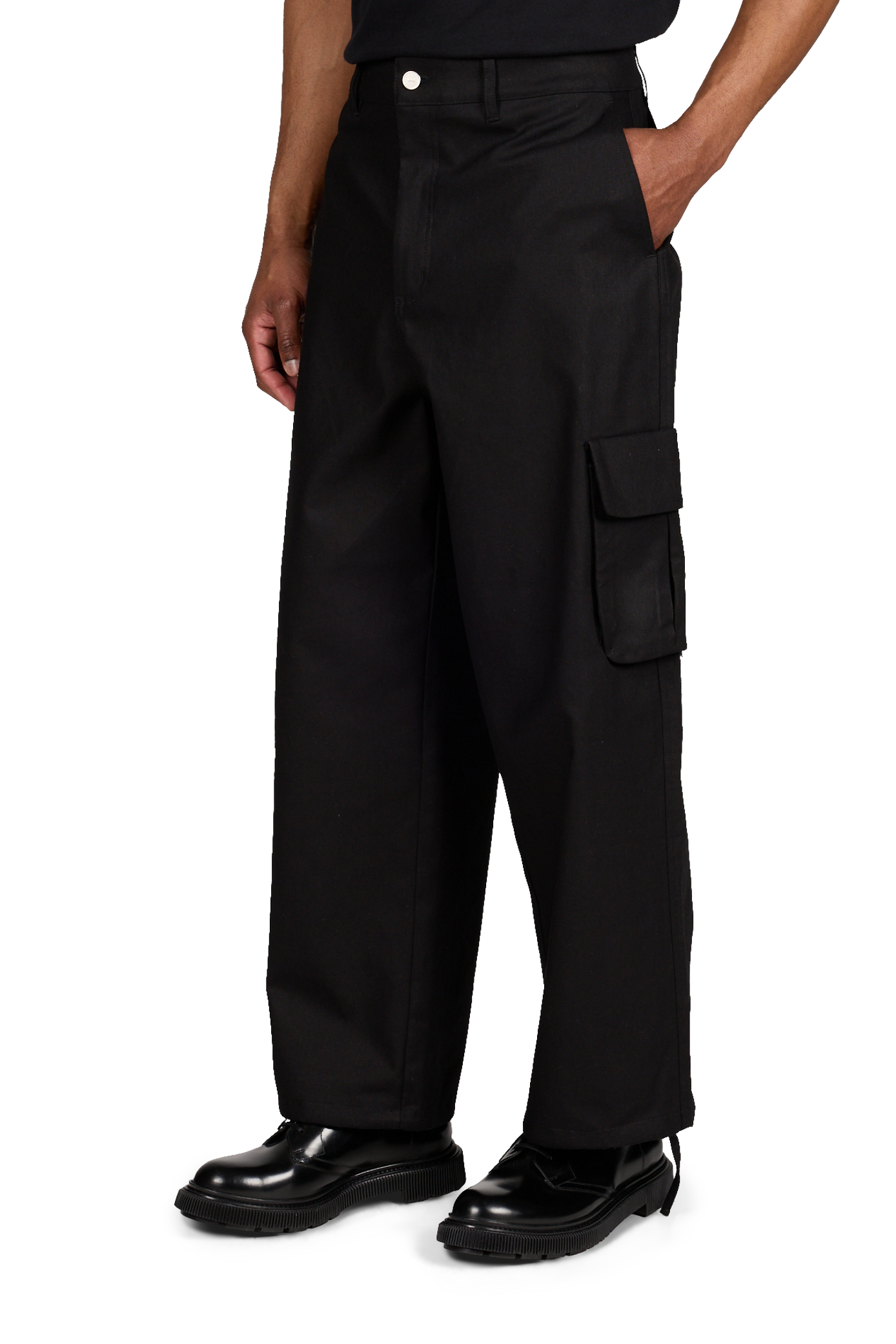 Linen and cotton trousers ARTE ANTWERP Black