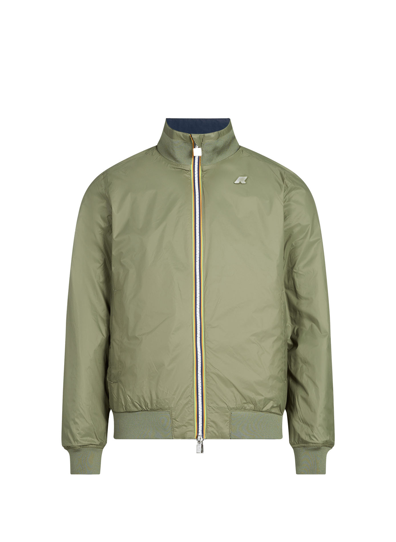 Blouson réversible en coton mélangé K-WAY Bleu