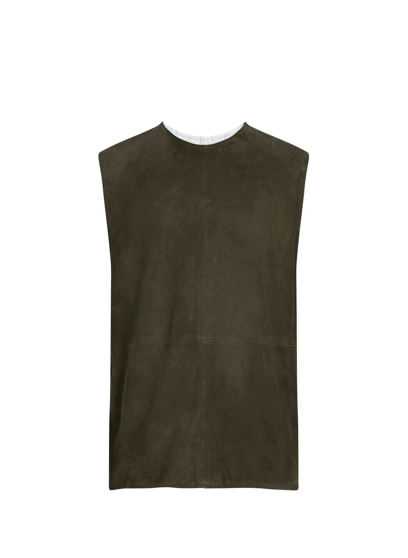 Tanktop mit Wildlederfutter SONIA CARRASCO Khaki
