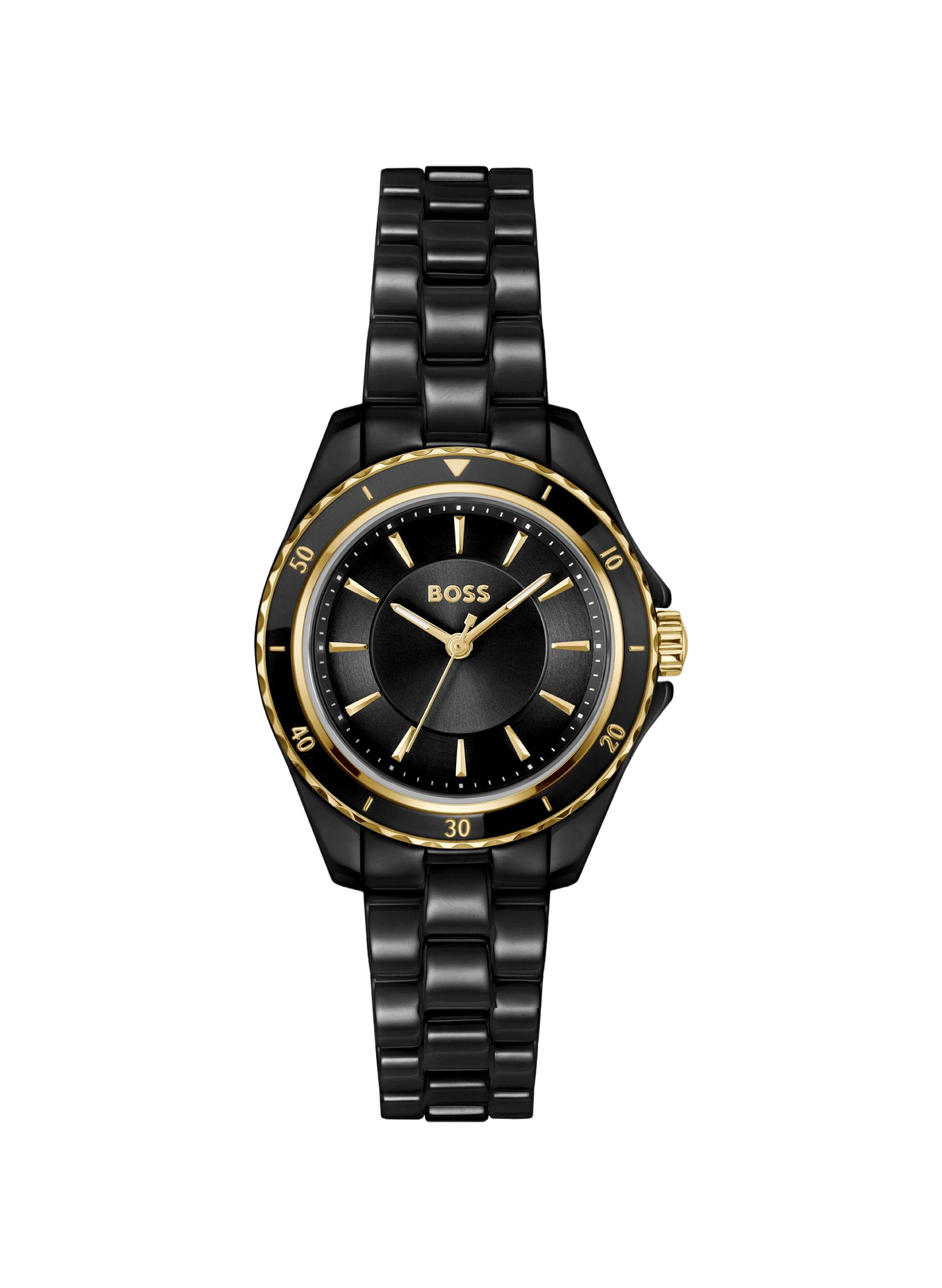 Montre quartz Sage Acqua Ceramic en céramique BOSS MONTRES Noir