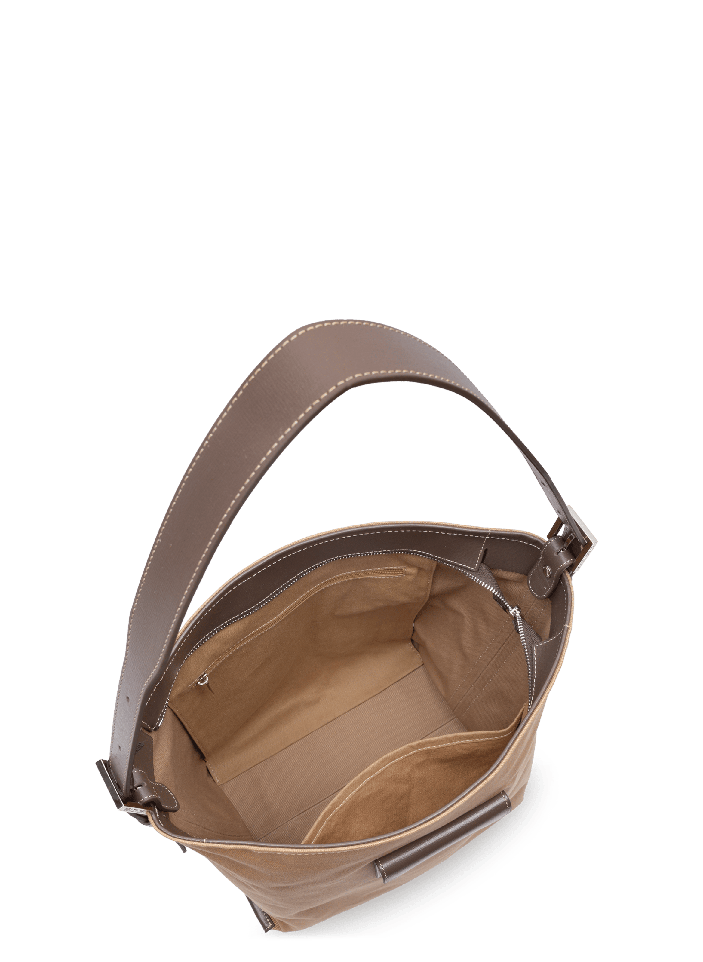 Grand sac seau - canvas kba LANCASTER Marron
