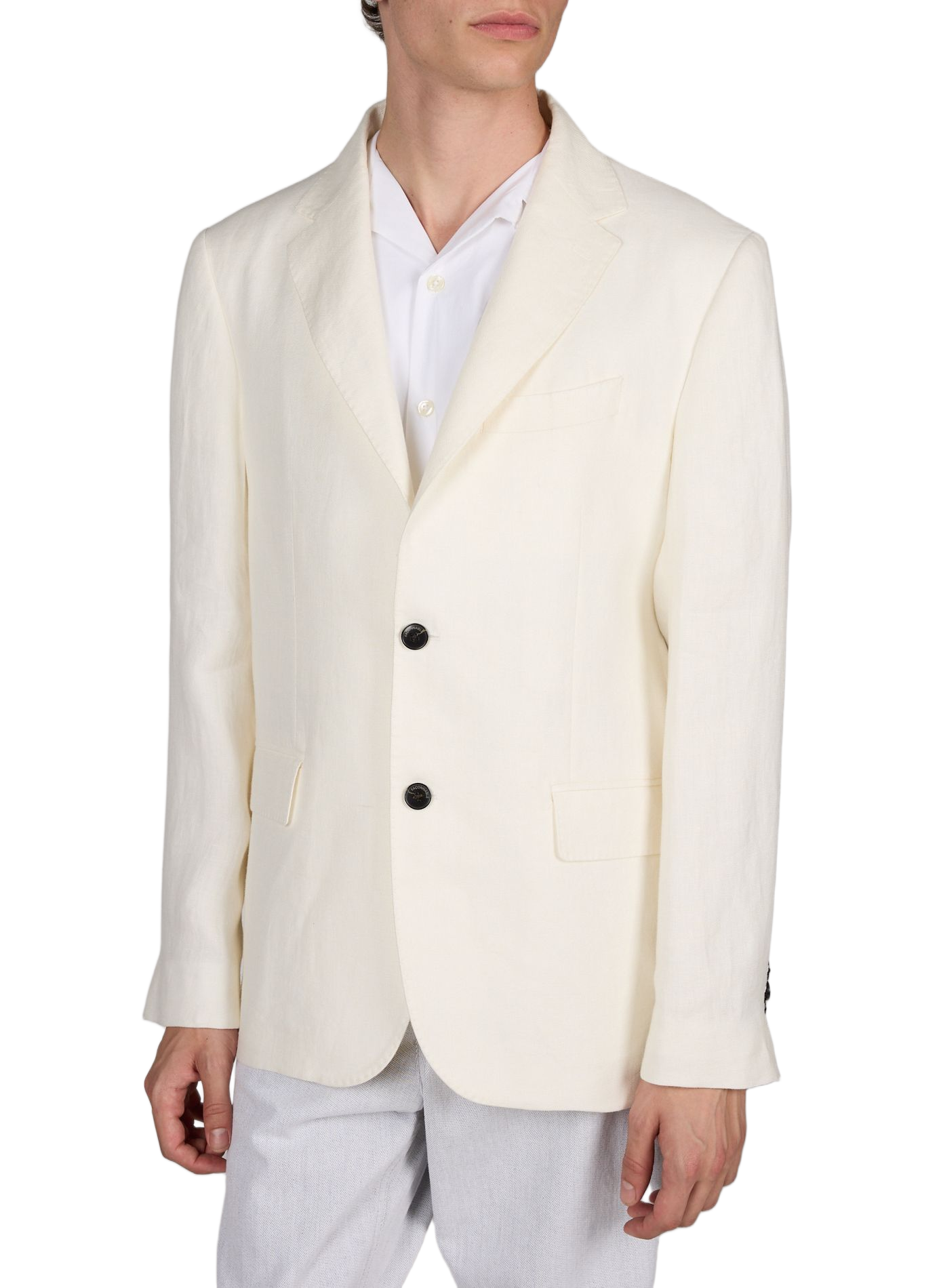 Linen blazer FACONNABLE White