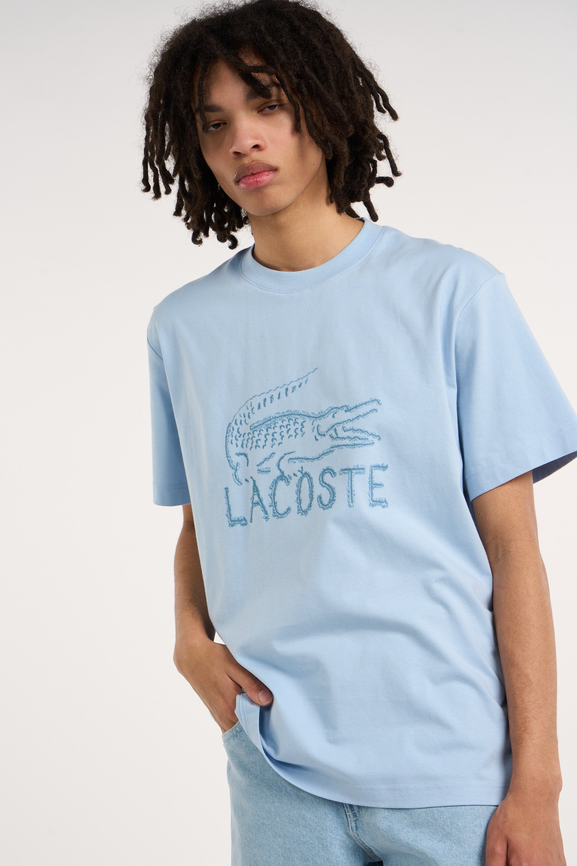 T-shirt tee-shirt LACOSTE Bleu