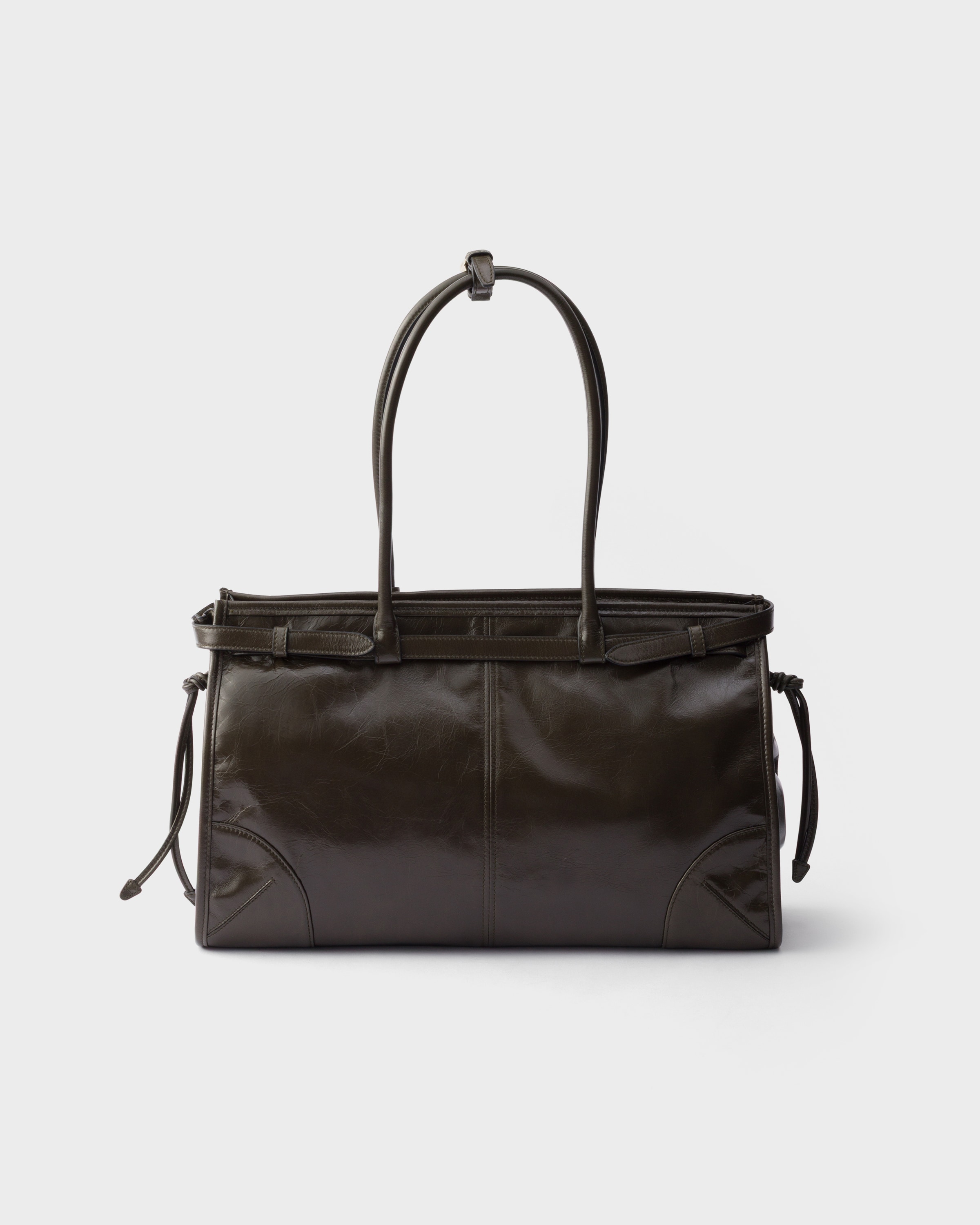 Grand sac prada bonnie en cuir PRADA Vert