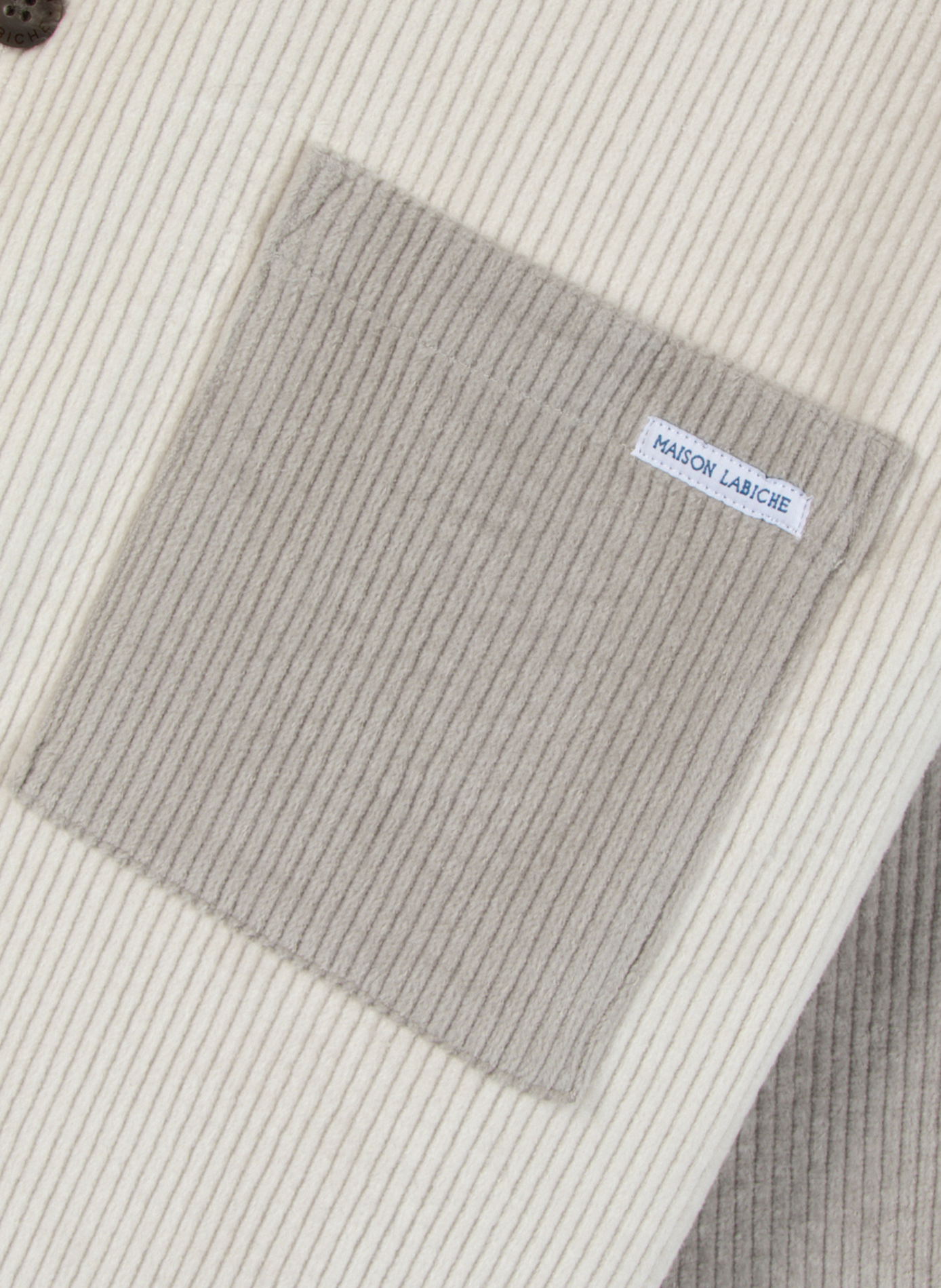 Straight classic collar shirt in blended cotton MAISON LABICHE Beige