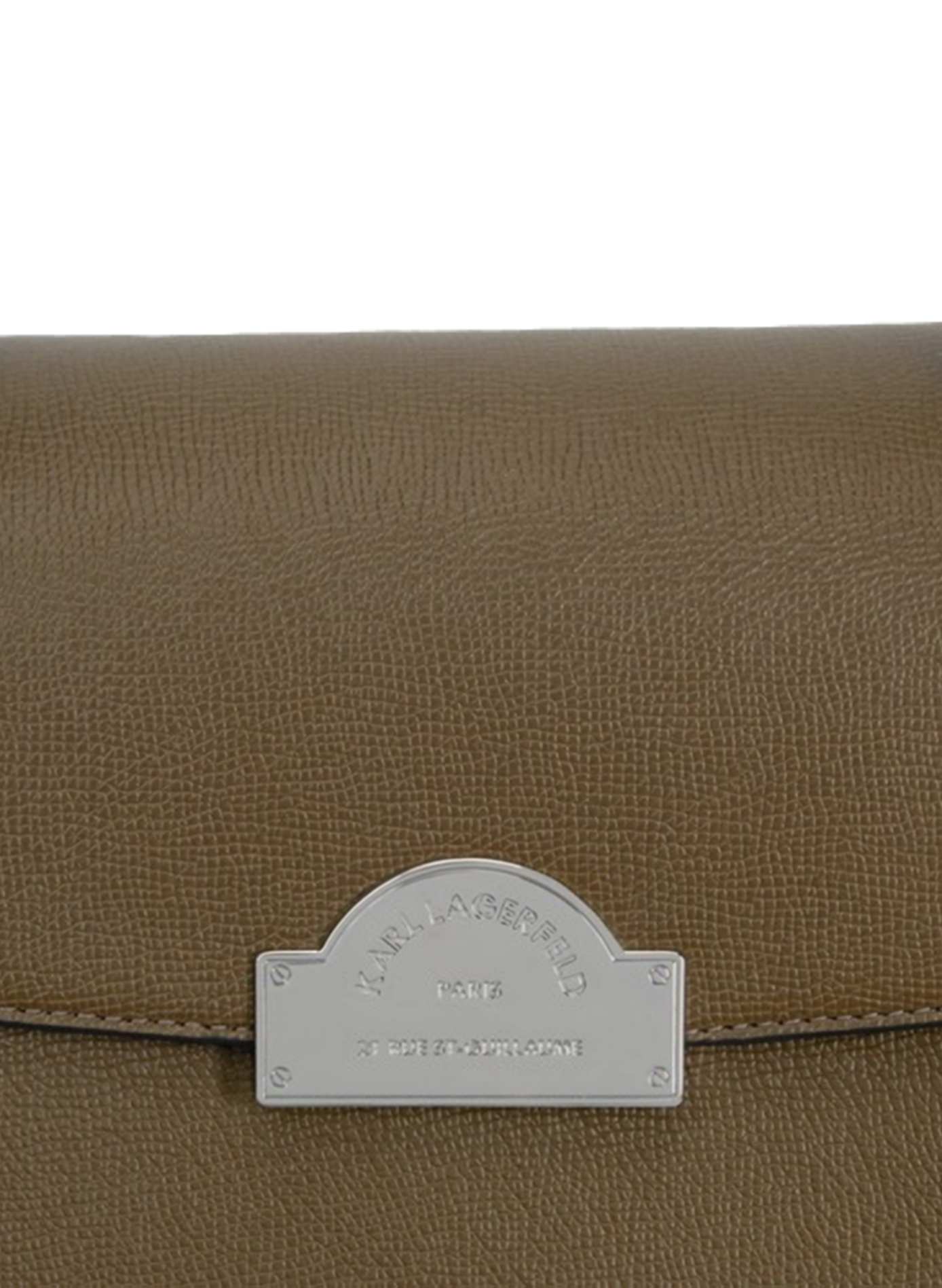 Sac craquelé Rue St-Guillaume KARL LAGERFELD Marron