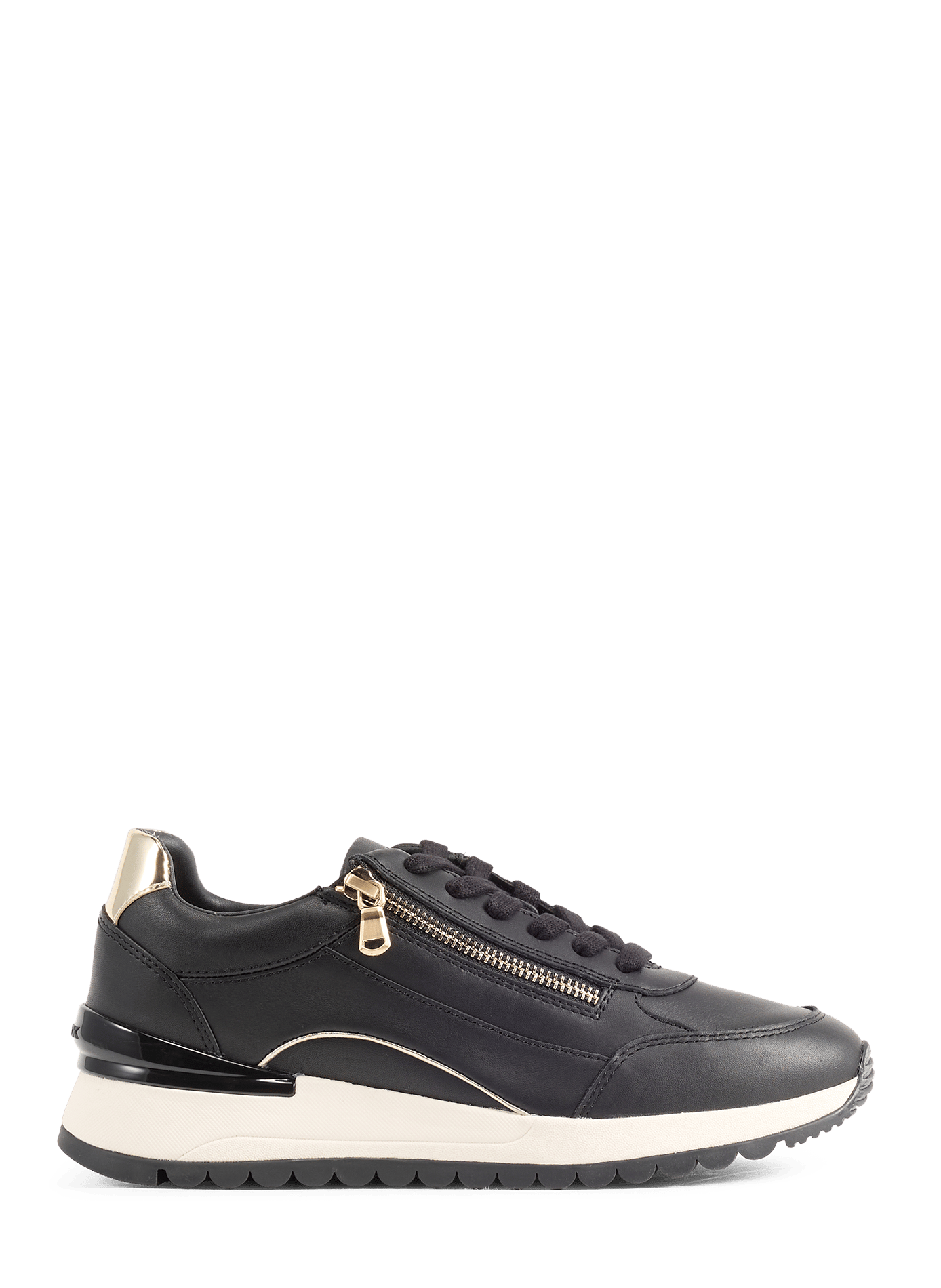 Leather Desya sneakers GEOX Black