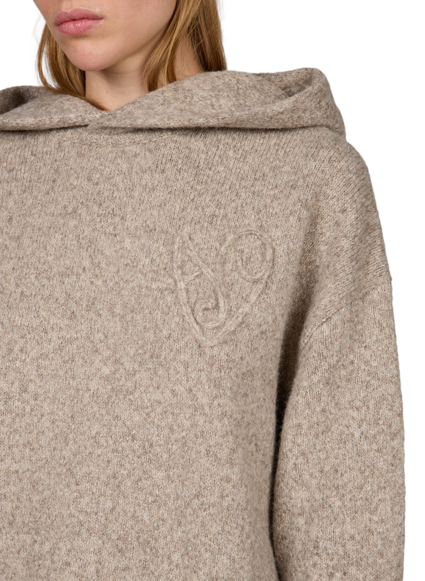Oversize Kapuzenpullover ACNE STUDIOS Beige
