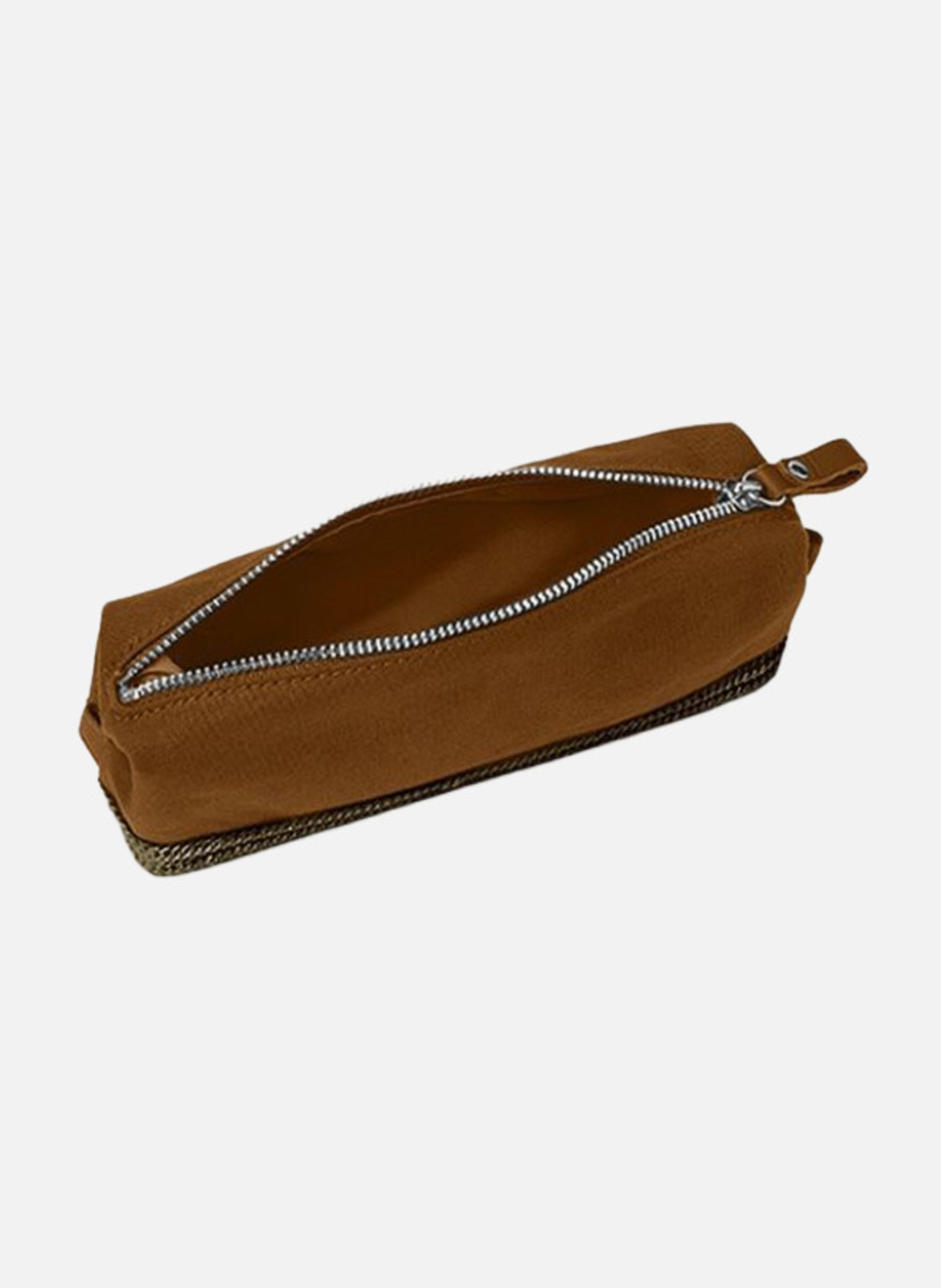 Trousse écolier en toile VANESSA BRUNO Marron