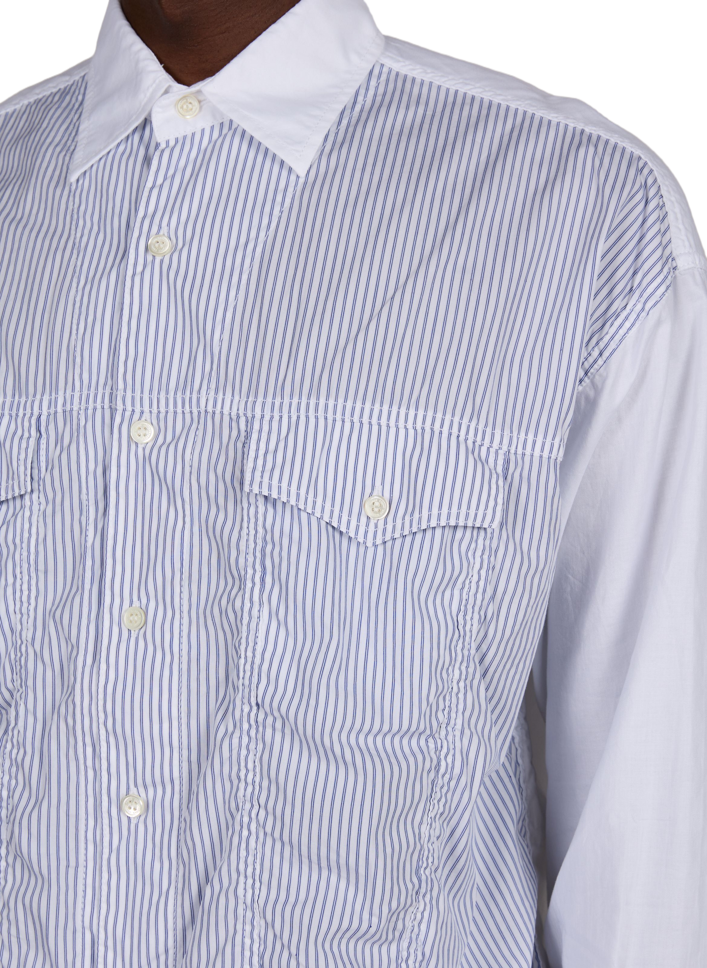 Straight Striped Cotton Shirt COMME DES GARCONS HOMME Multicolour