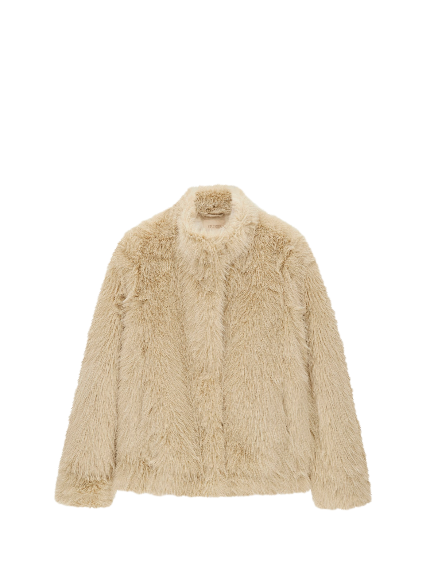 Manteau boutonné New Luna en fausse fourrure  GUESS Beige