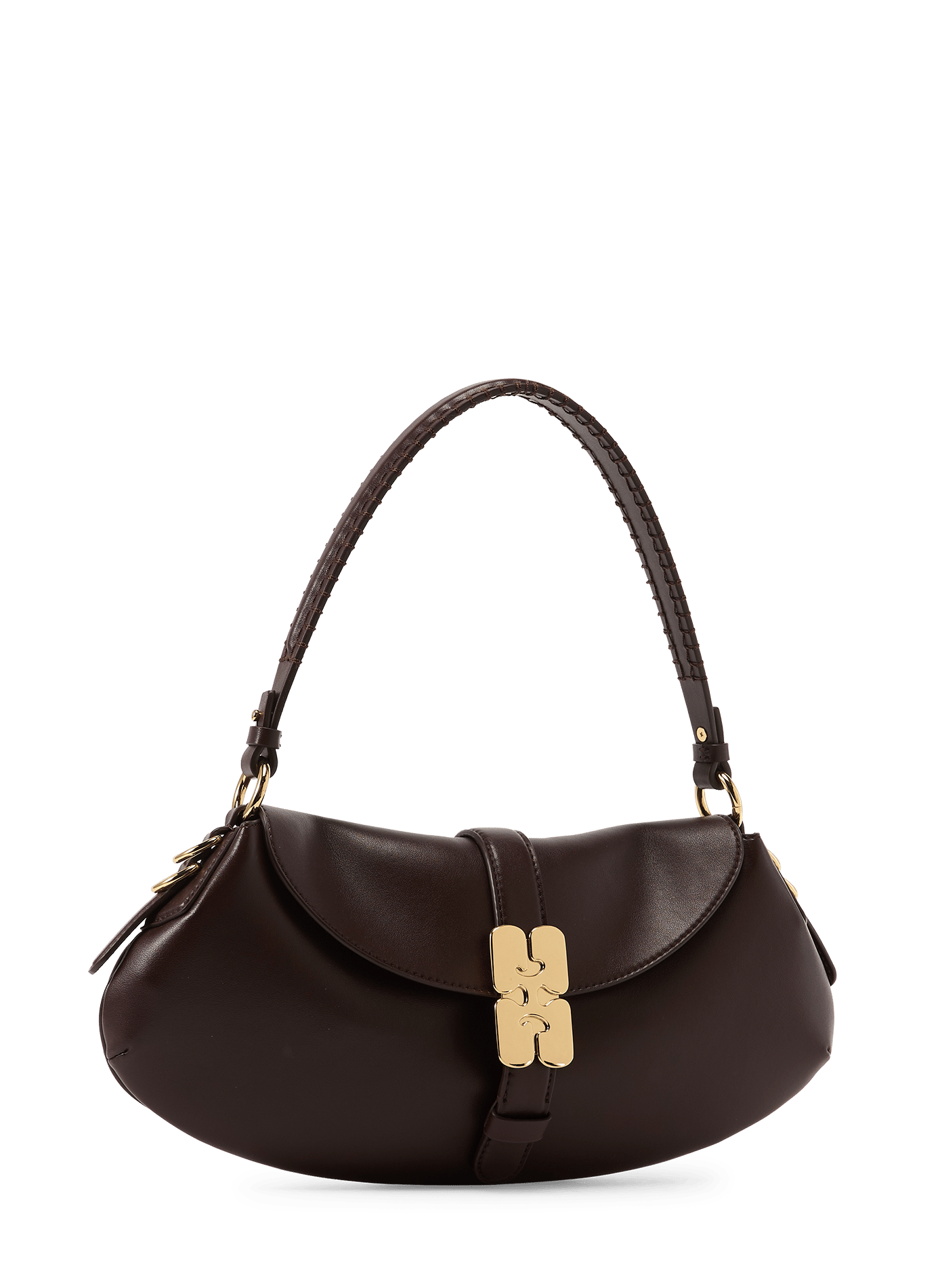 Sac porté épaule GANNI Marron