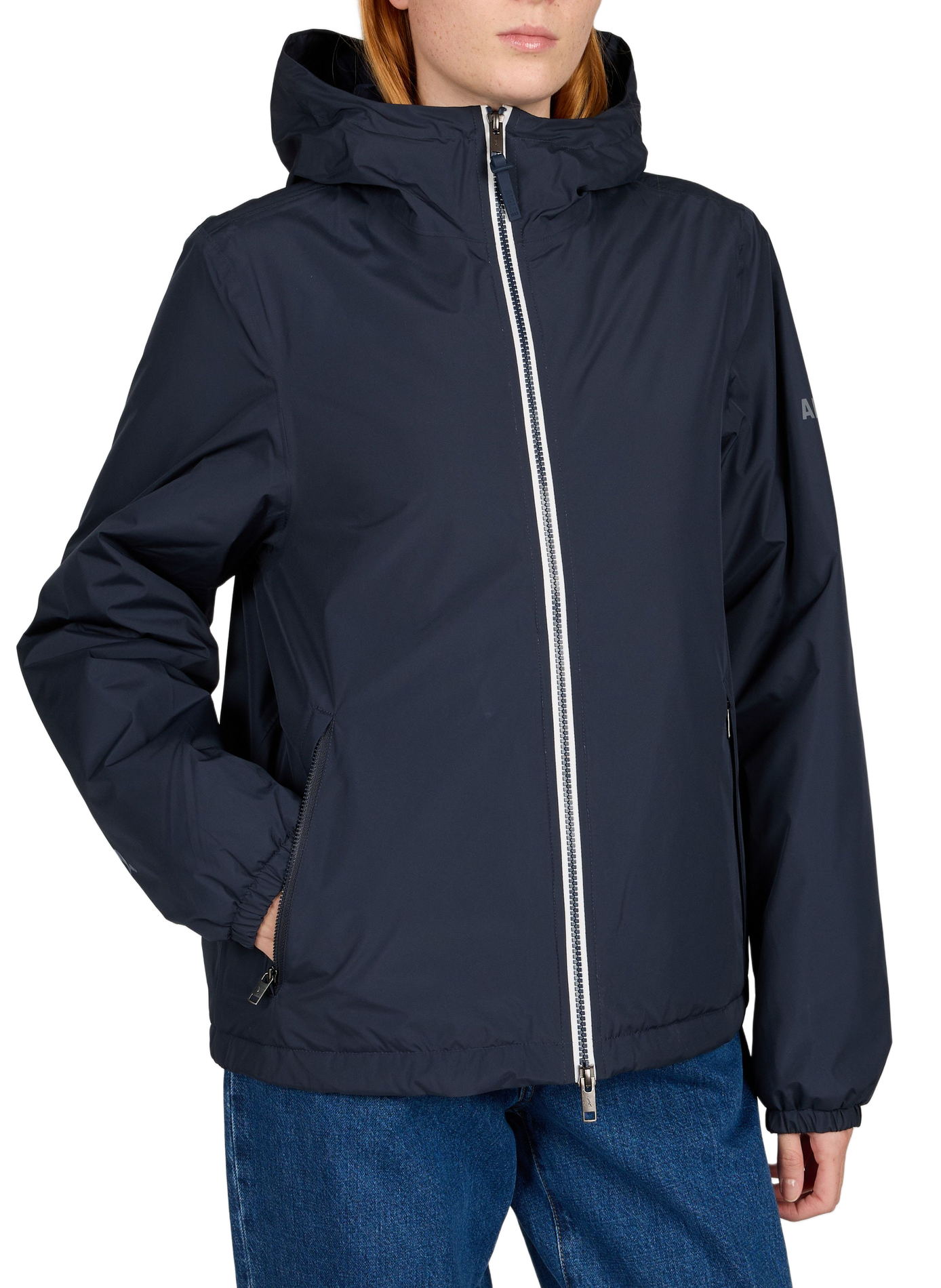 Hooded windproof jacket AIGLE Blue
