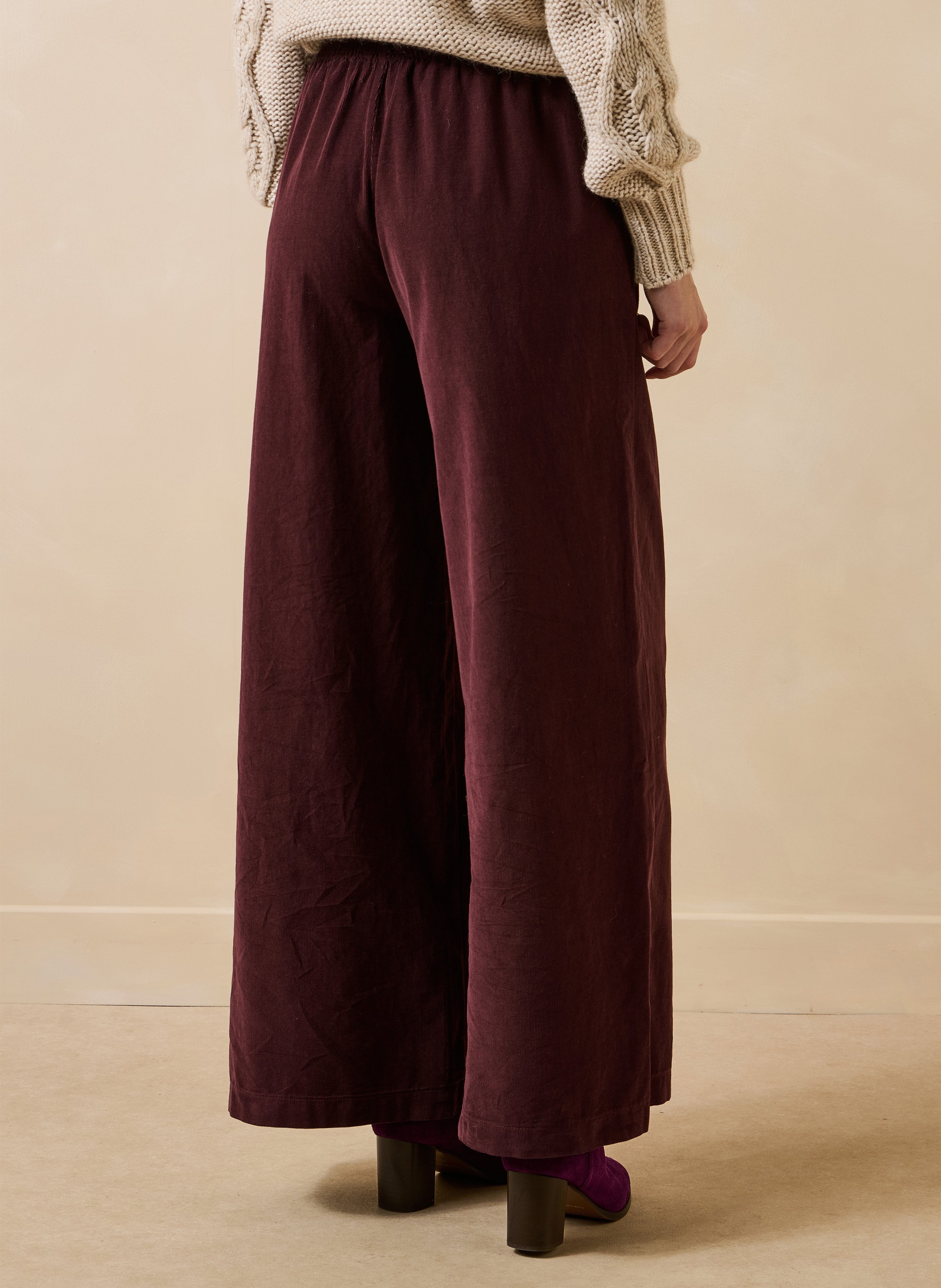 Wijde katoenen broek LA FEE MARABOUTEE Rood