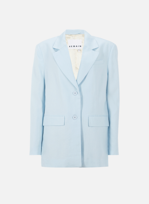 Blue linen blazer jacketREMAIN 