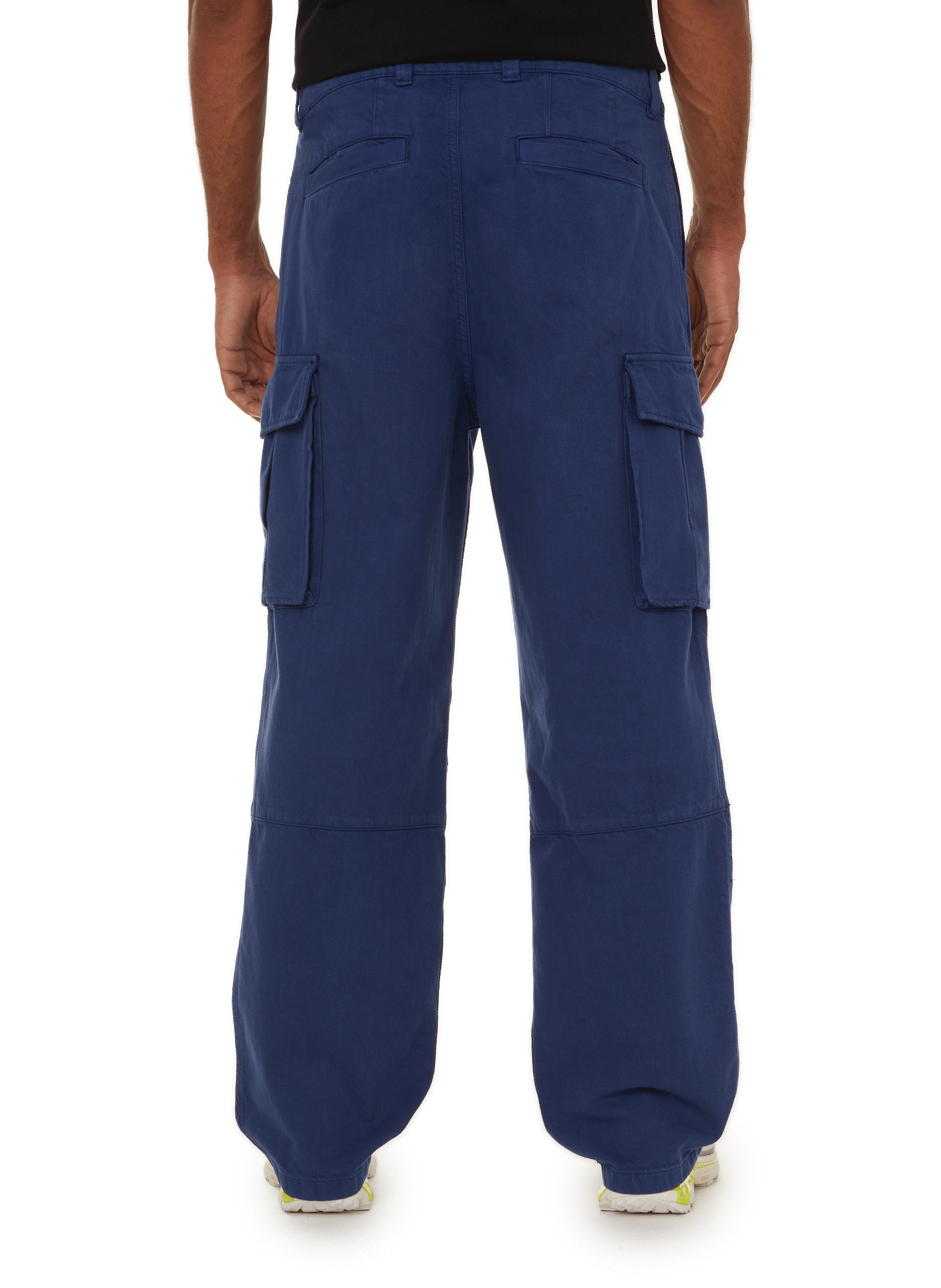 Pantalon cargo en coton SAISON 1865 Bleu