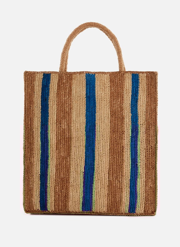 Sac de plage en raphia Multicolore by SAISON 1865 SAISON 1865 Sac de plage en raphia Multicolore