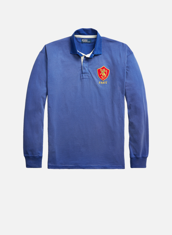 POLO RALPH LAUREN Rugby polo shirt in cotton Blue