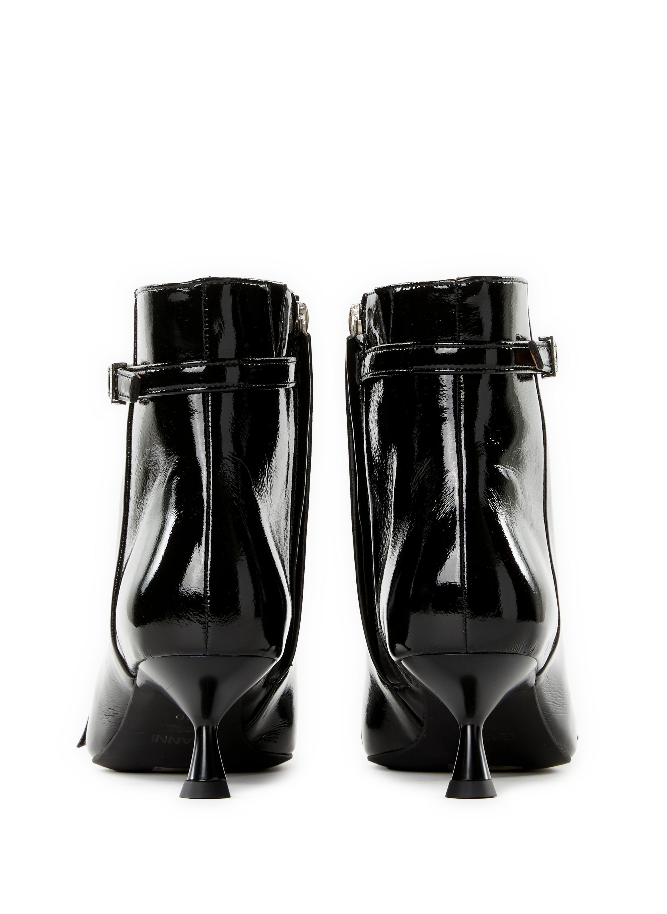 Patent boots GANNI Black