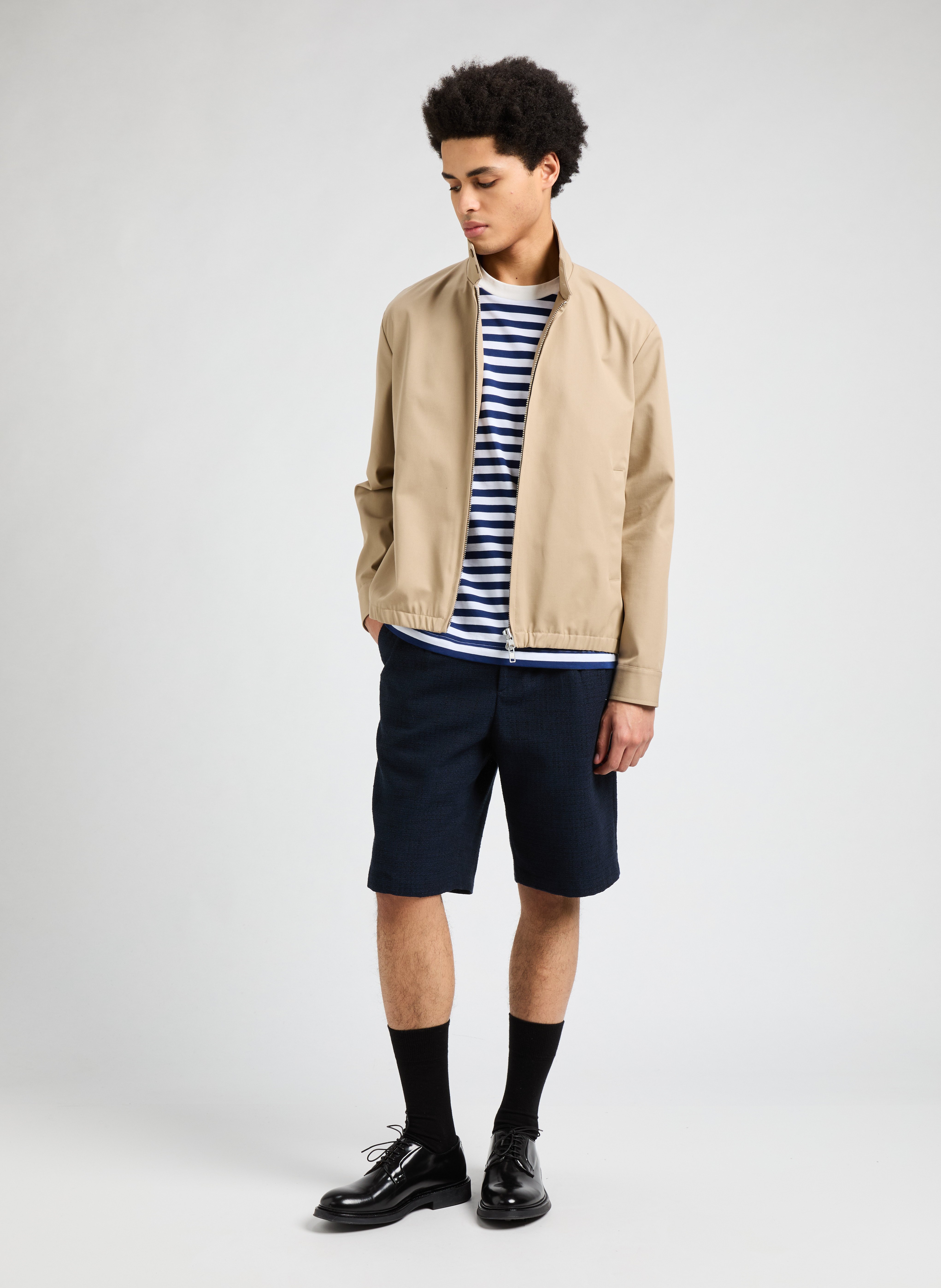 Veste légère en coton mélangé  SAISON 1865 Beige