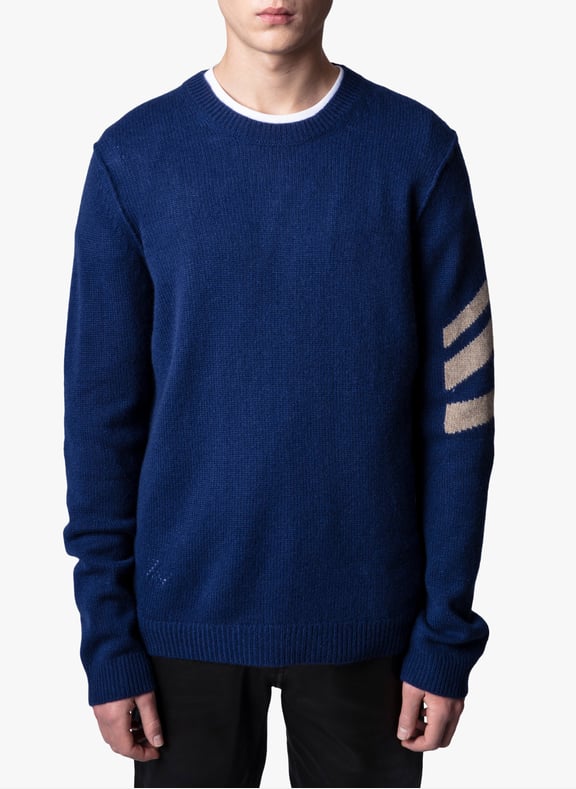 Pull jacquard en cachemire kennedy Bleu by ZADIG&VOLTAIRE ZADIG&VOLTAIRE Pull jacquard en cachemire kennedy Bleu
