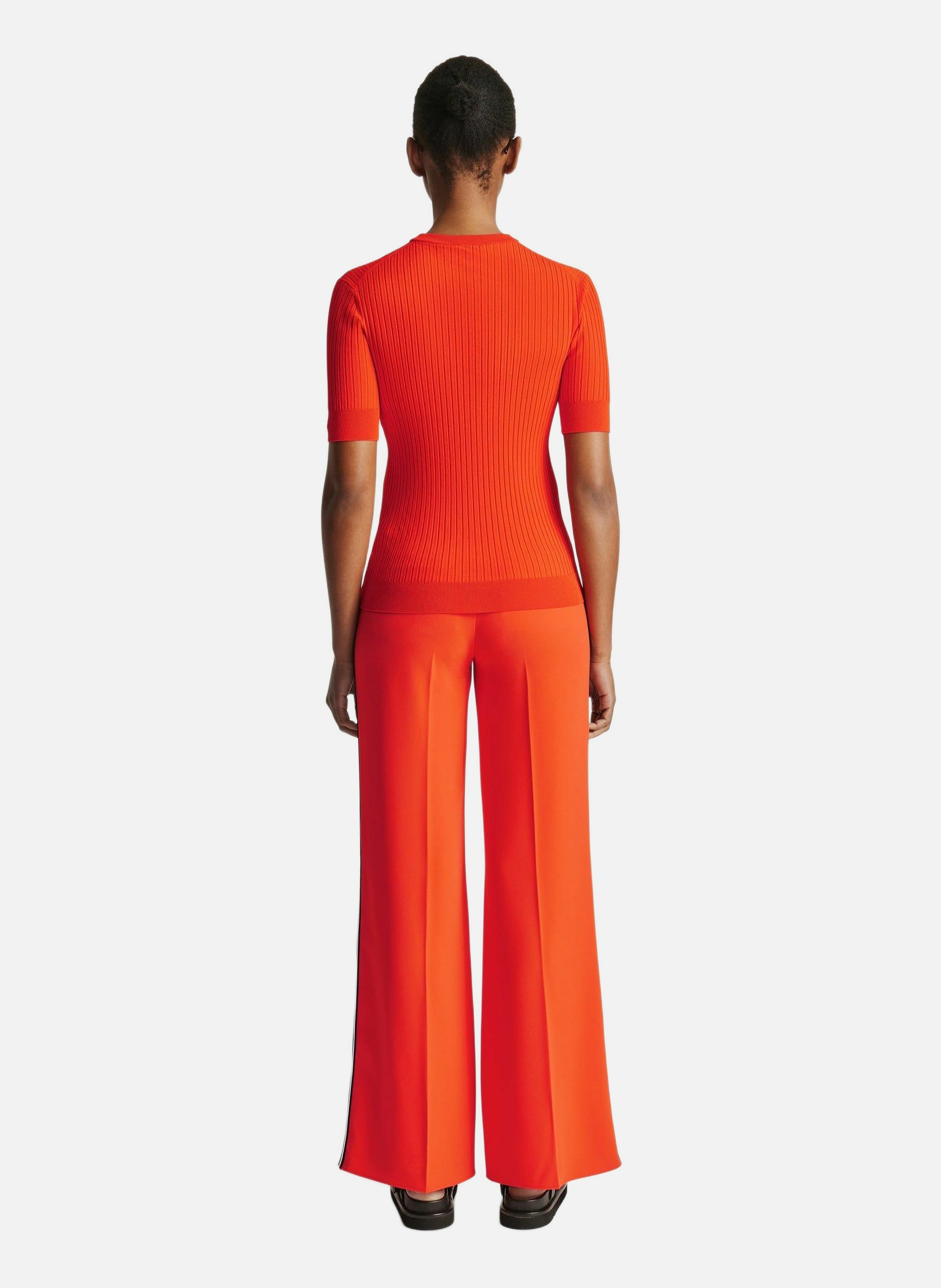 T-shirt manches courtes jadou col rond coupe ajustée FUSALP Orange