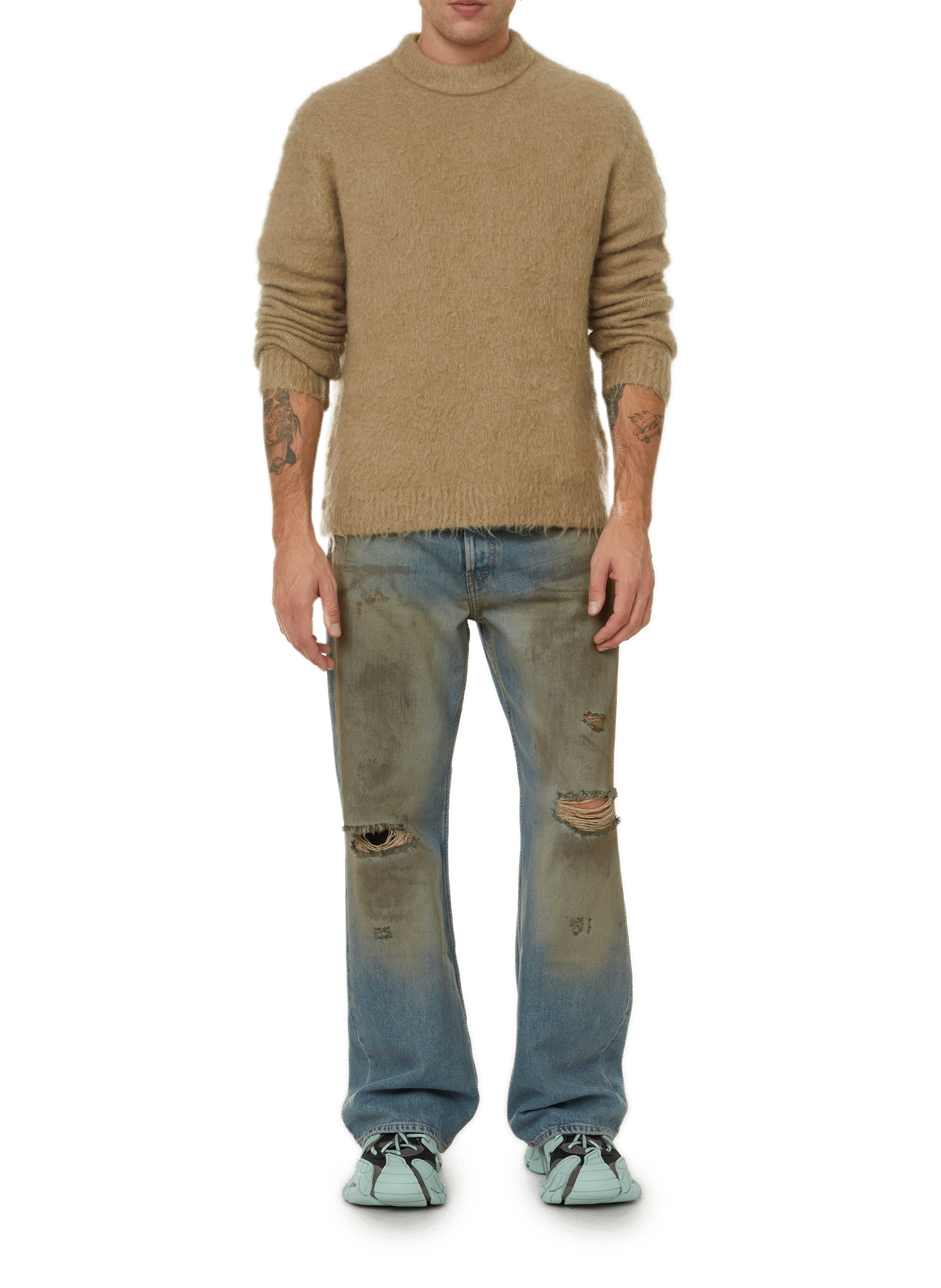 Bonnet en laine et cachemire  ACNE STUDIOS Gris