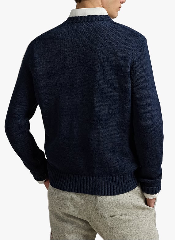 Pull Bear en maille  | Bleu by POLO RALPH LAUREN Pull Bear en maille  Bleu