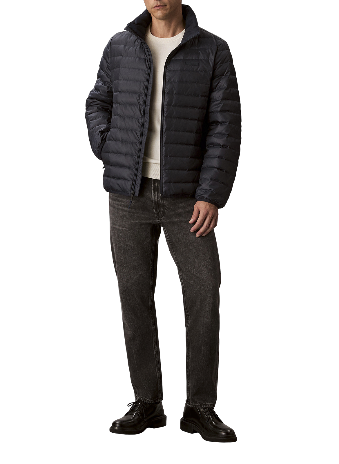 Blouson matelassé col montant CALVIN KLEIN Bleu