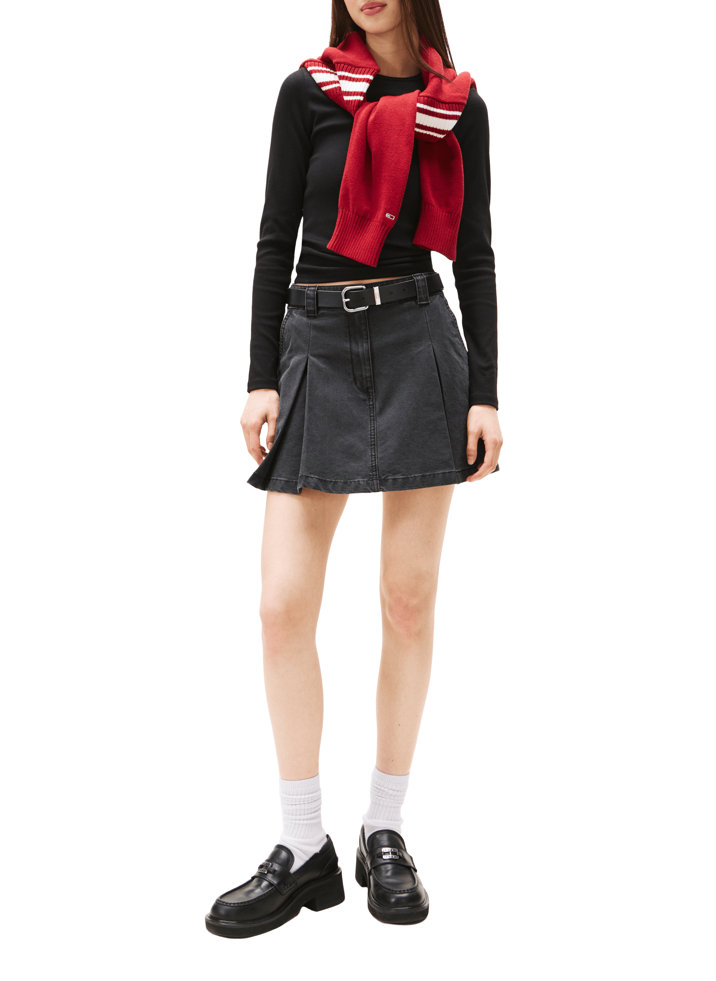 Top manches longues TOMMY HILFIGER Noir