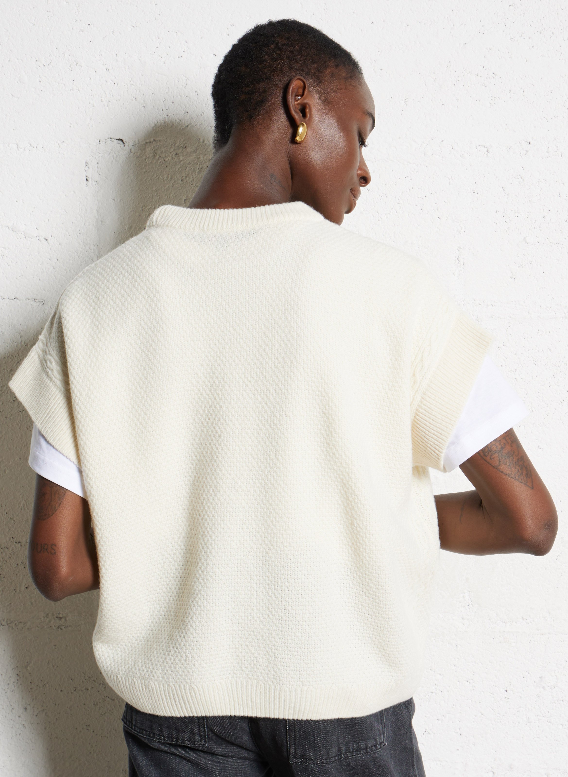 Pull oveersize en laine mélangée ARMOR-LUX Beige