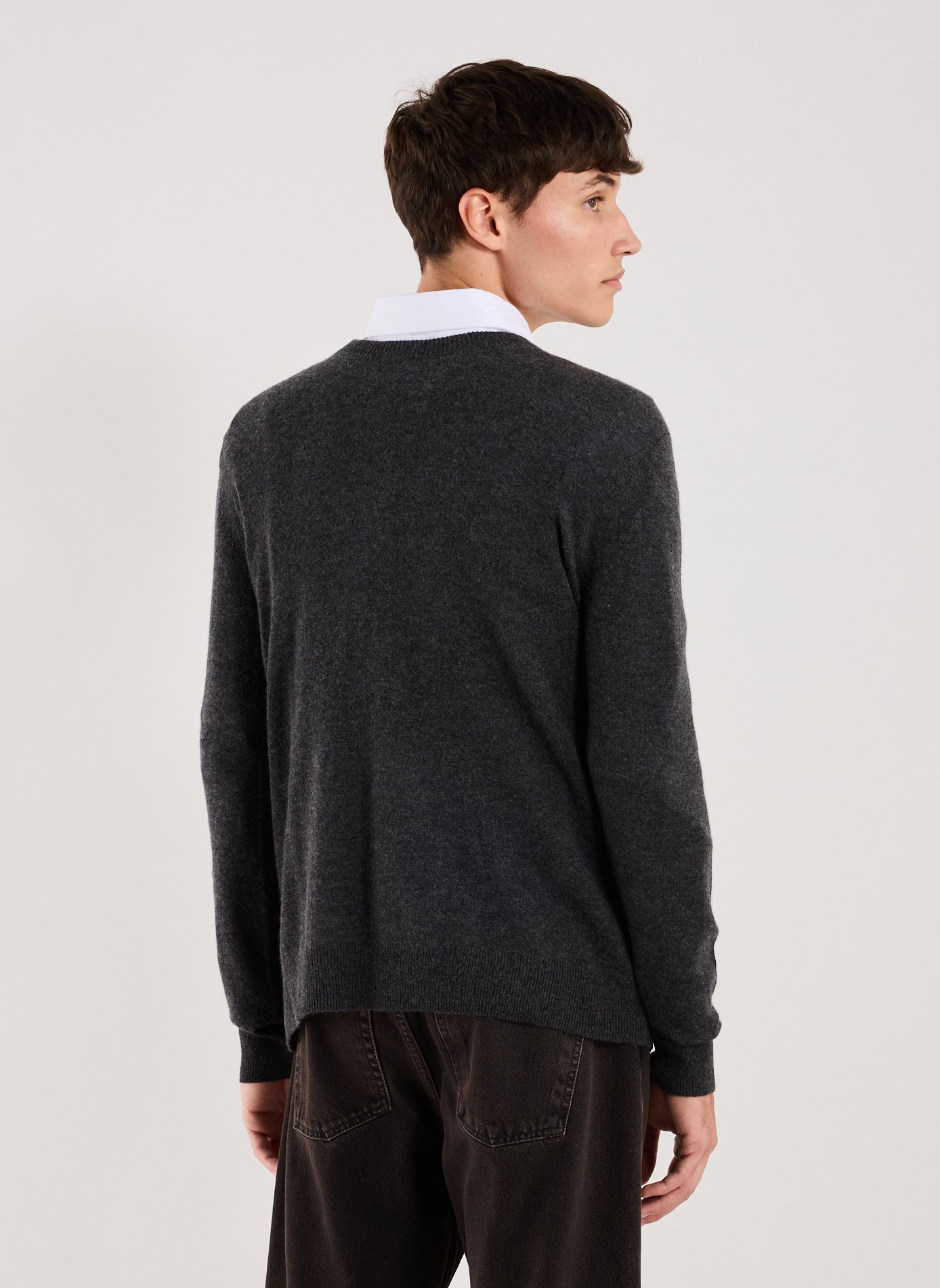  Cashmere round-neck jumper AU PRINTEMPS PARIS Grey