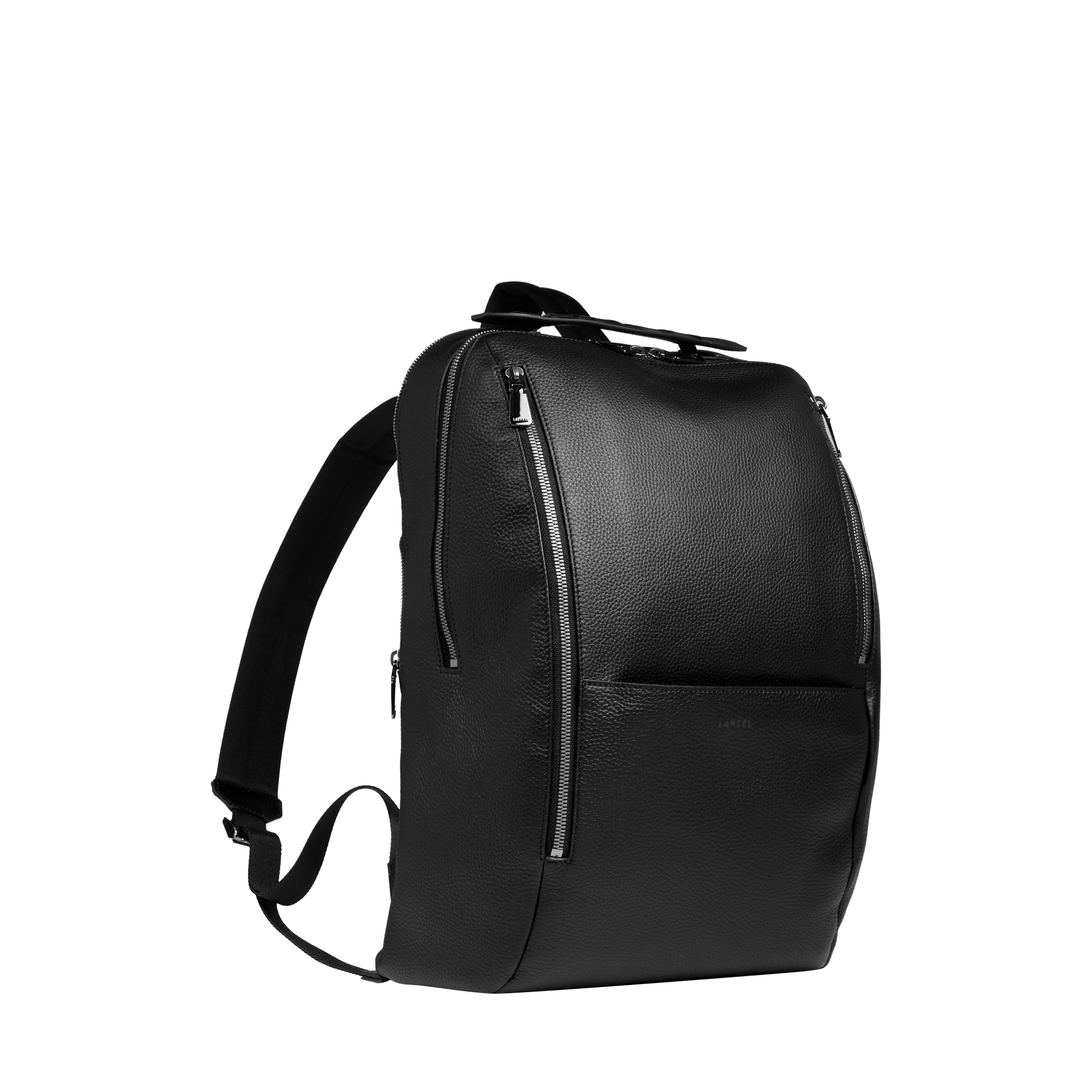 Sac à dos zippé 15'6 origami de lancel en cuir LANCEL Noir