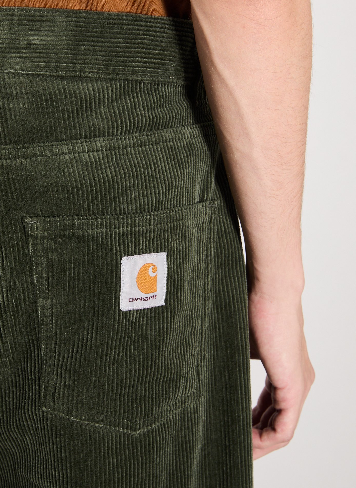 Wide-leg cotton corduroy pants CARHARTT WIP Green