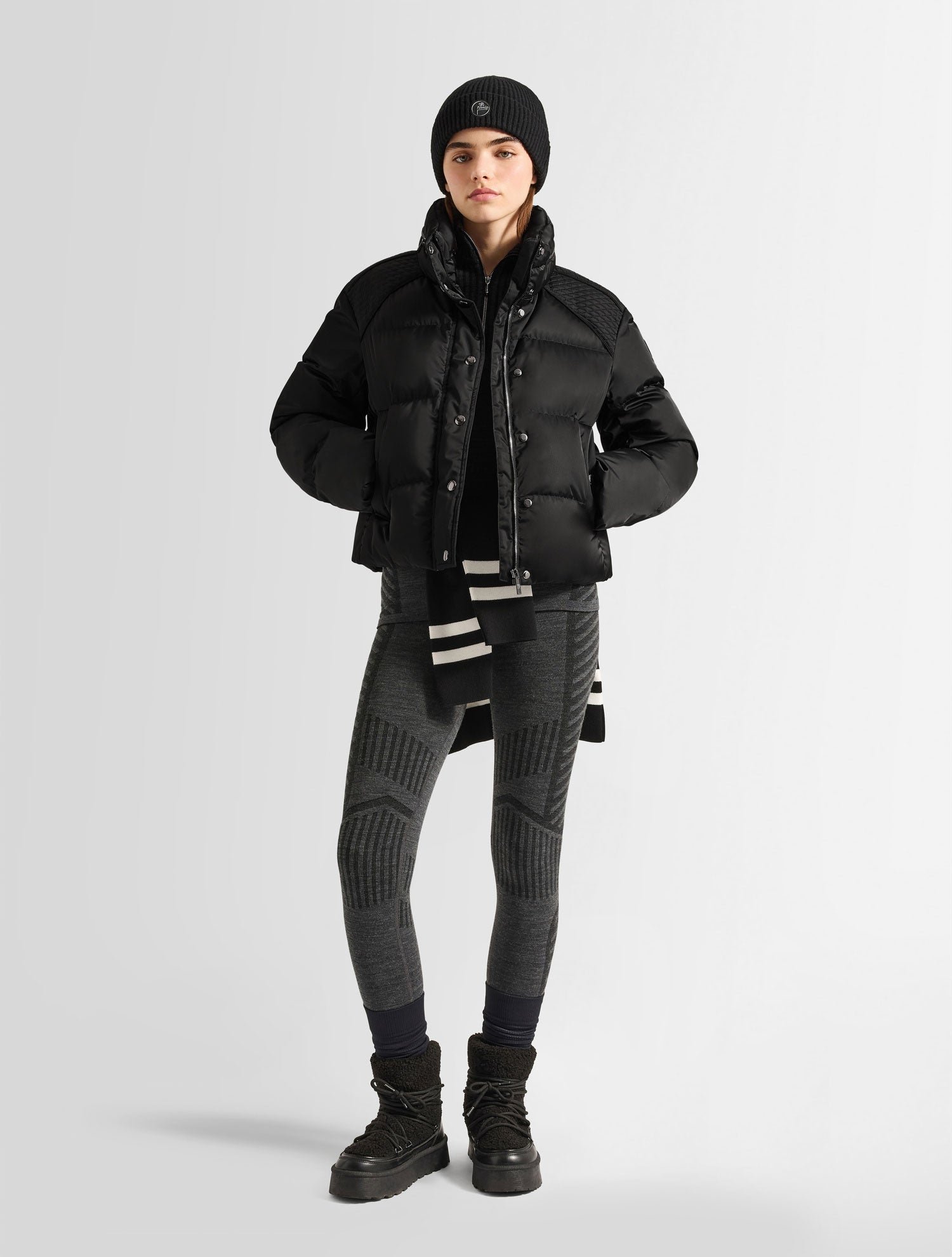 Doudoune tatum col montant coupe ample FUSALP Noir