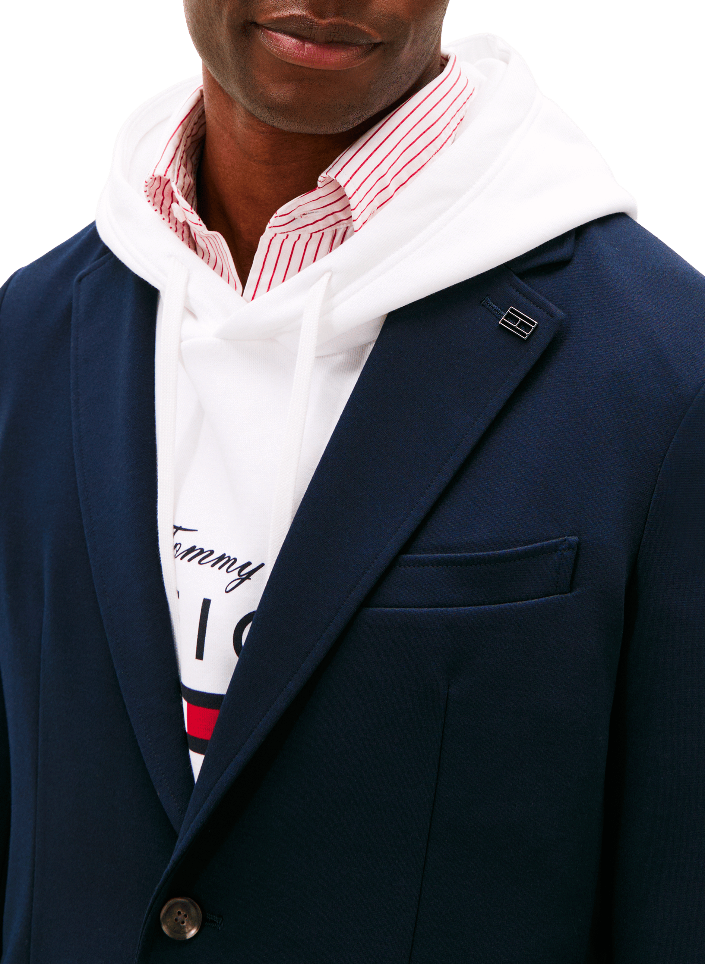 Blazer coupe droite TOMMY HILFIGER Bleu