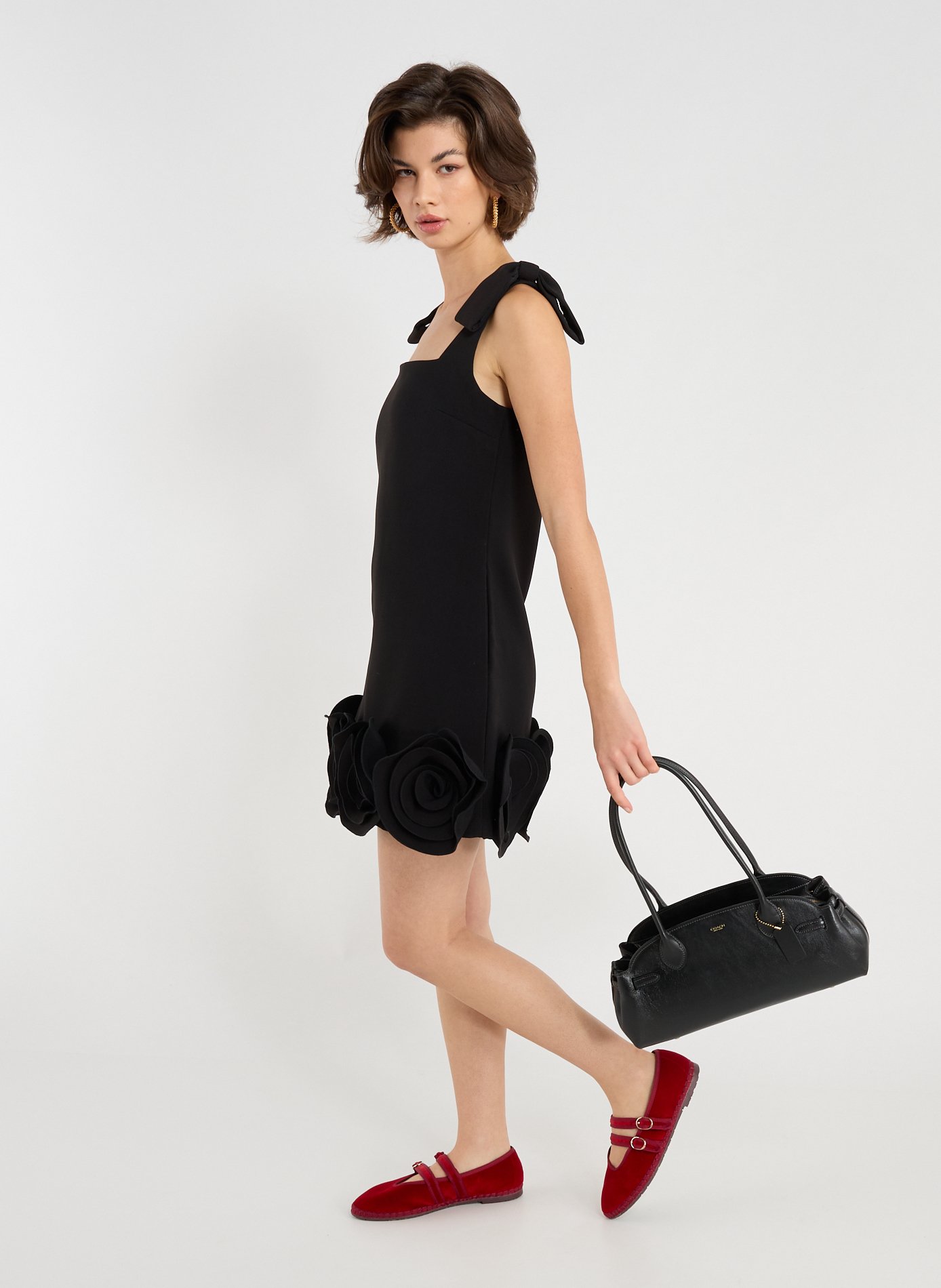 Sac à main en cuir COACH Noir