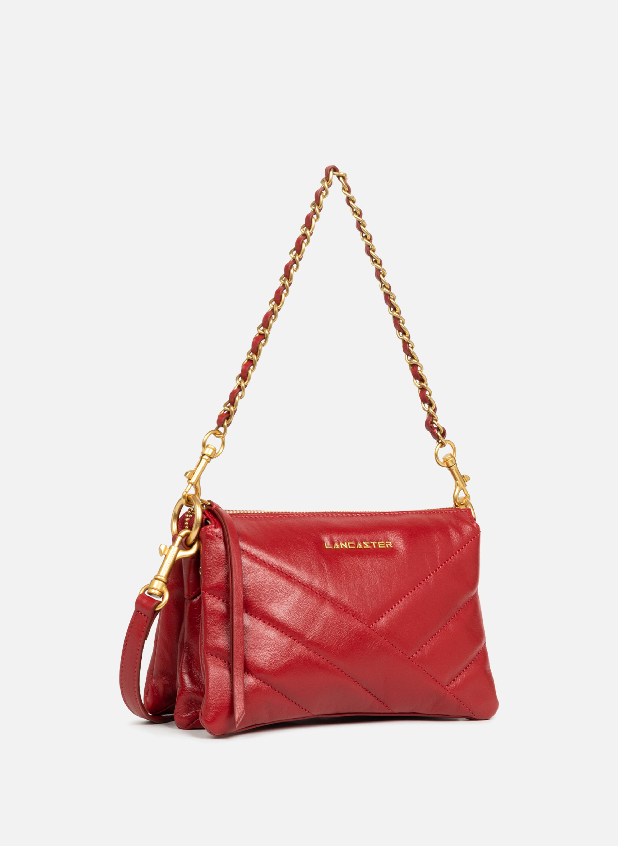 Small clutch - Soft Matelassé LANCASTER Red