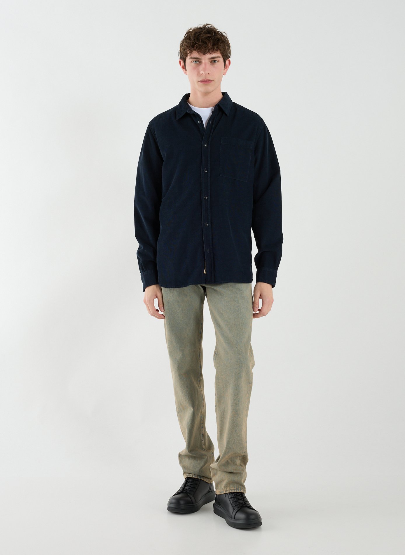 Chemise en velours côtelé  WOOLRICH Bleu