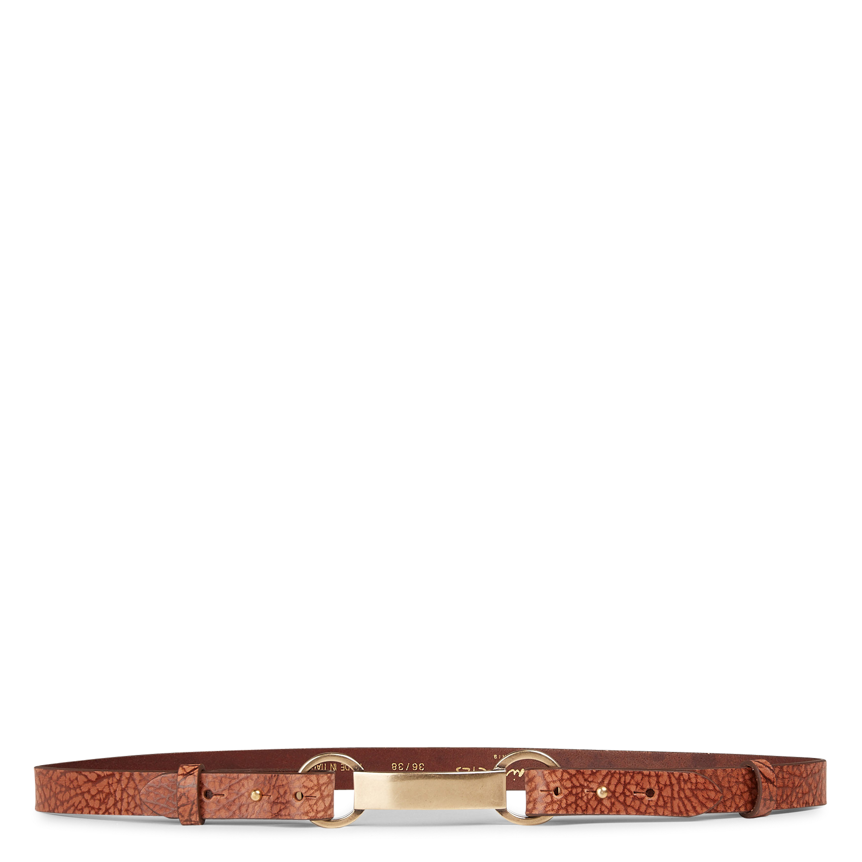 Ceinture en cuir emilie MAISON 123 Beige