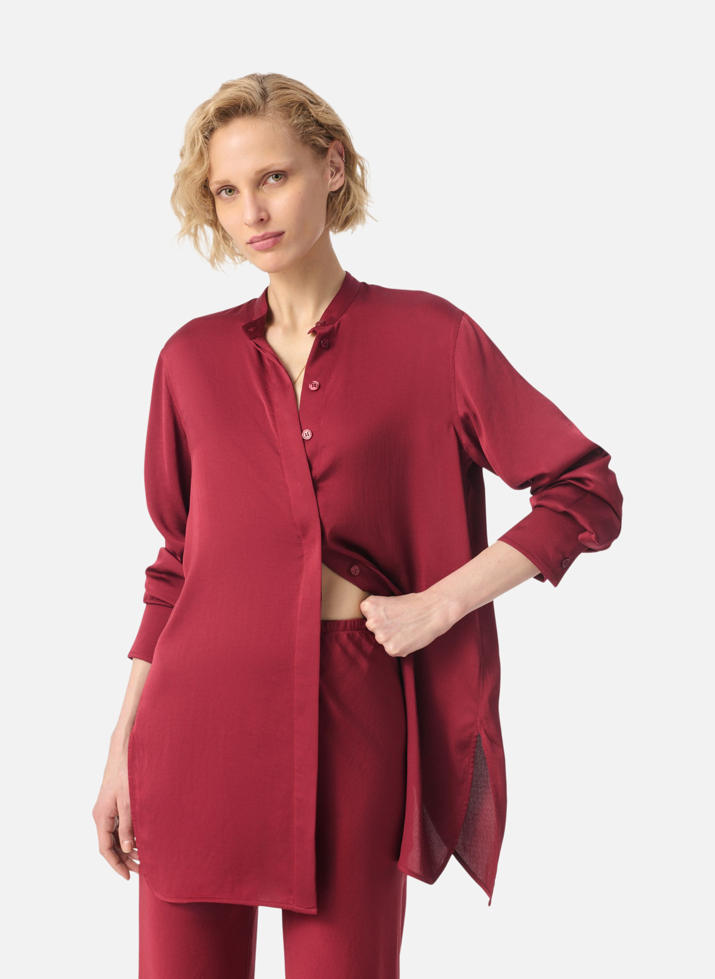 Chemise feline VANESSA BRUNO Rouge
