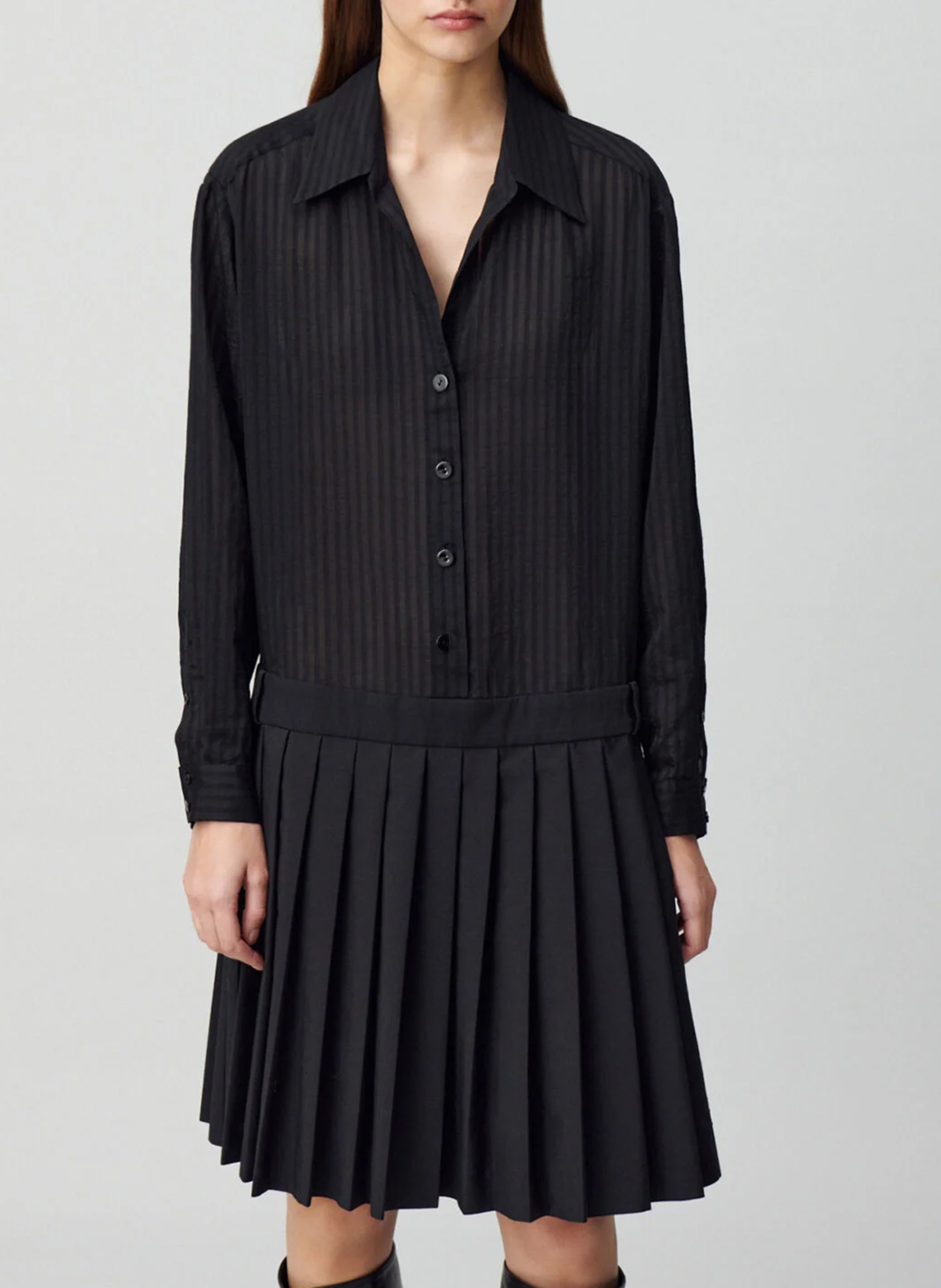 Robe courte col classique CLAUDIE PIERLOT Noir