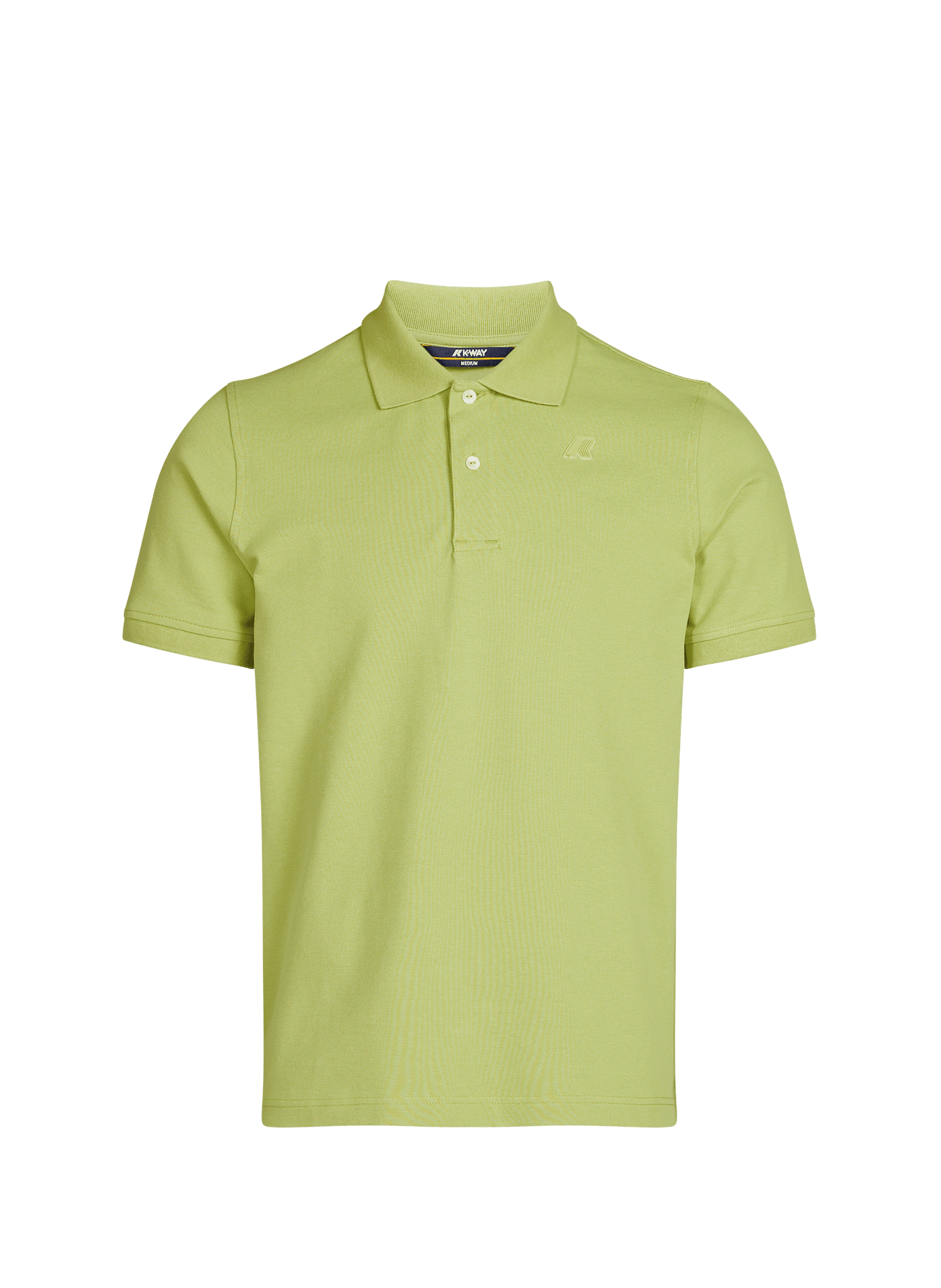 Short-sleeved polo in blended cotton K-WAY Green