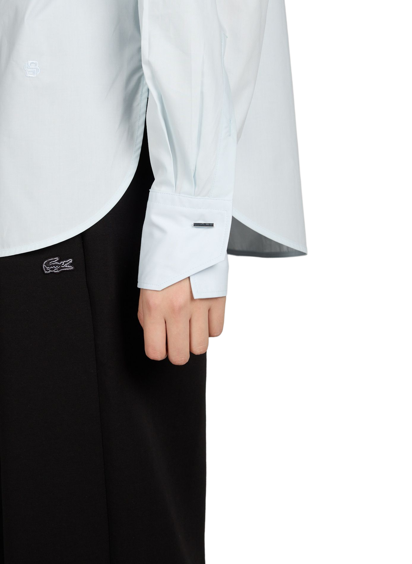 Camisa de algodón BOSS Azul