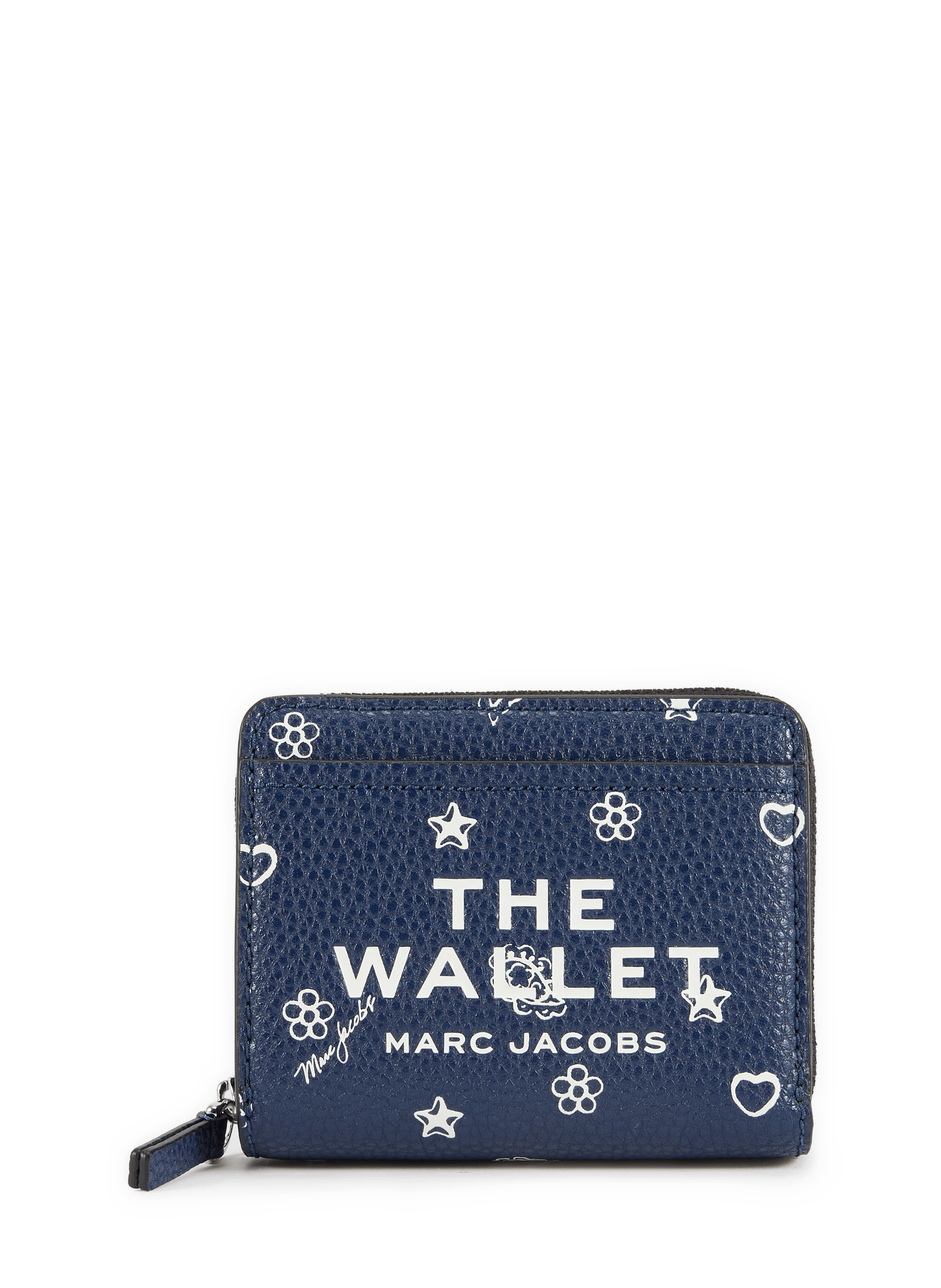 Bandana Mini Compact Leather Wallet MARC JACOBS Blue