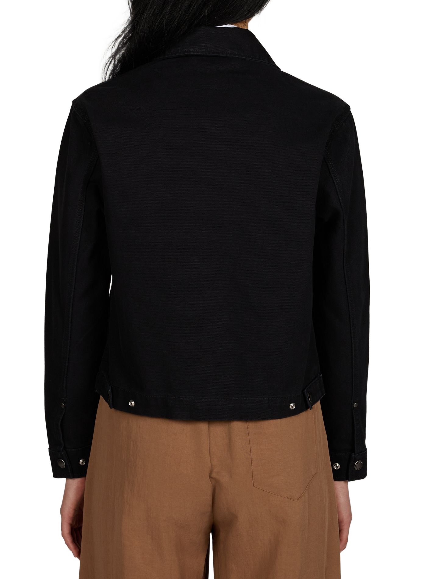 Short straight zip-up jacket in a solid color DICKIES Black