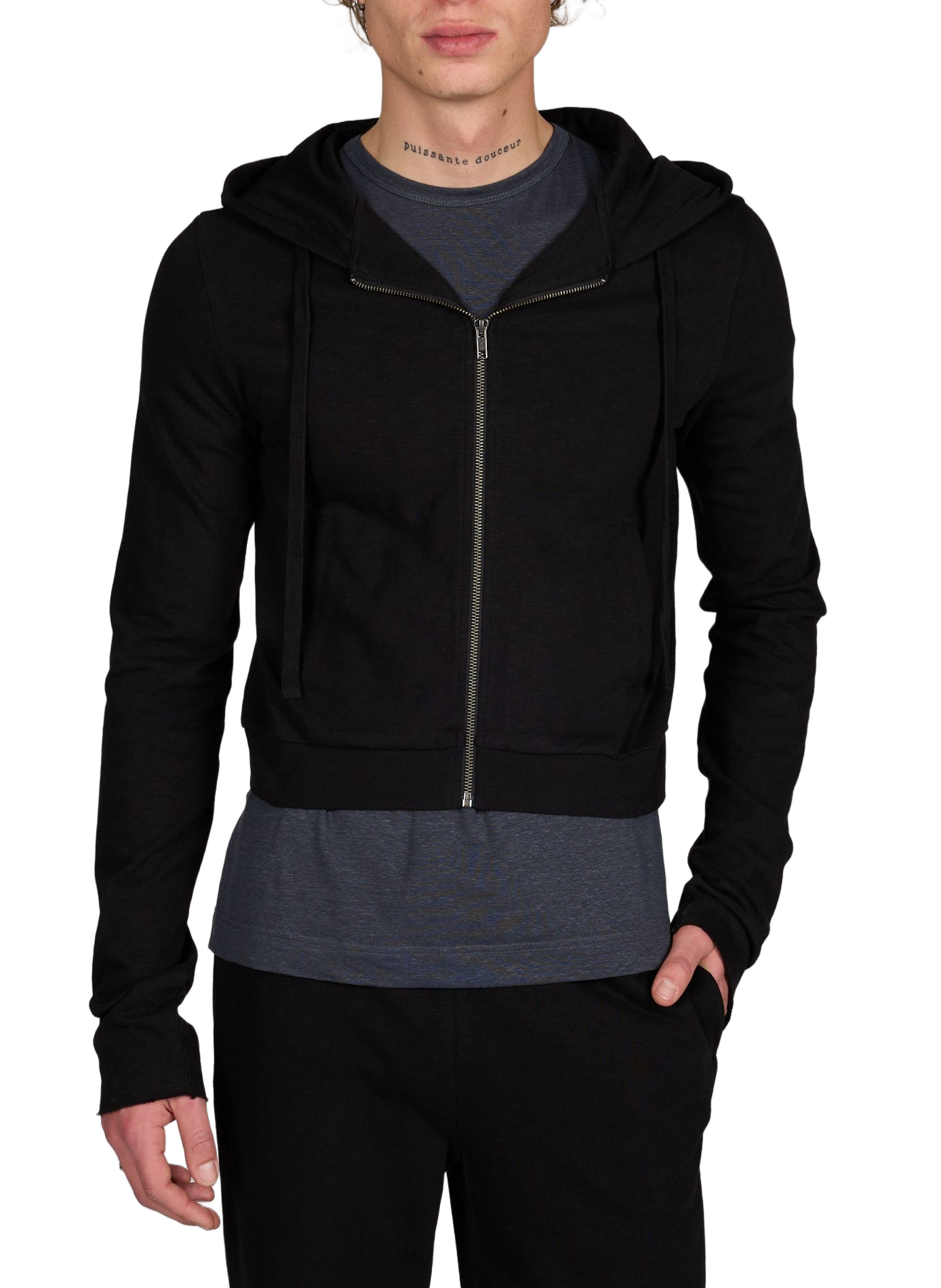 Cotton hoodie ENTIRE STUDIOS Black