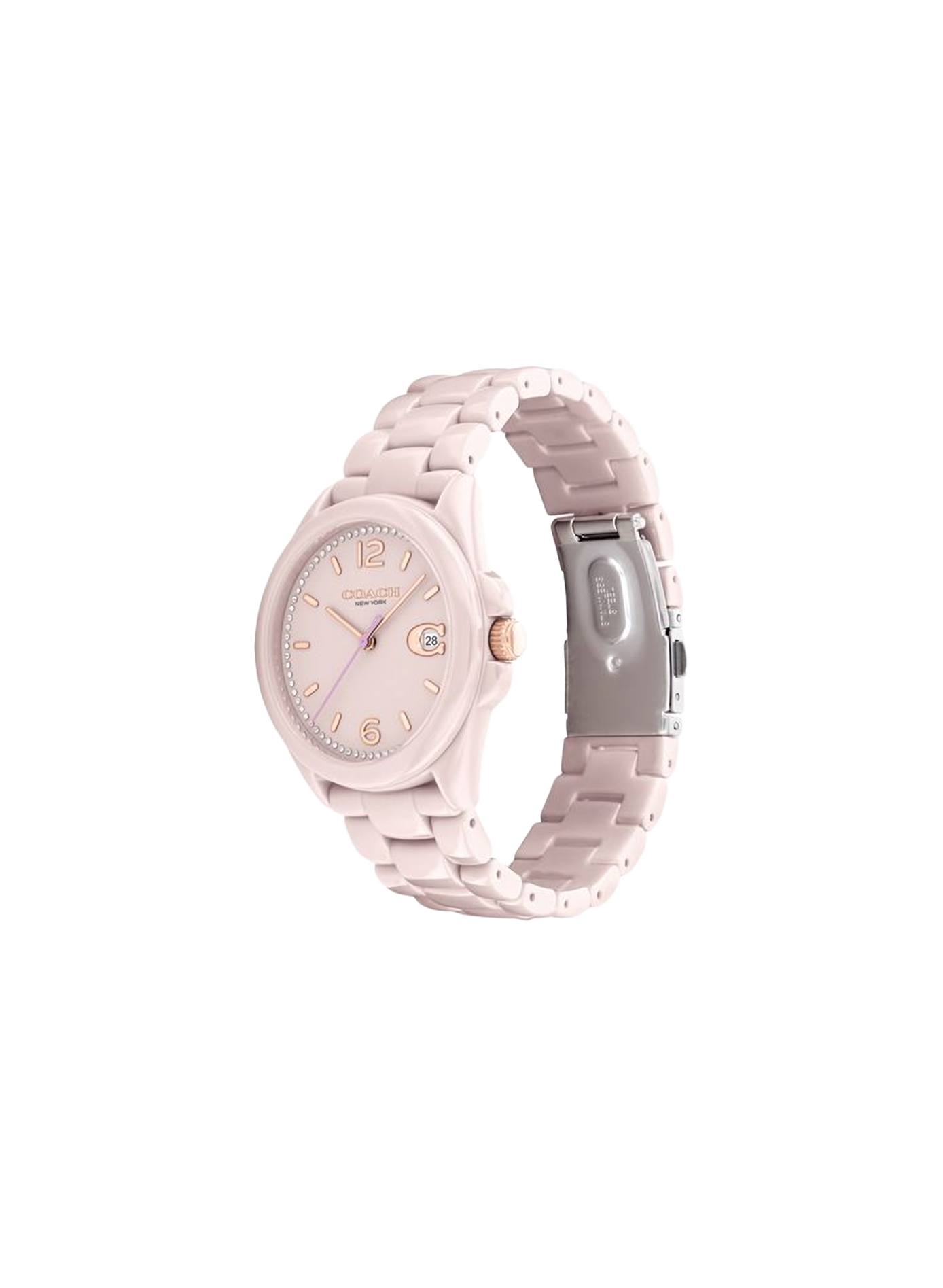 Montre quartz Greyson en céramique COACH MONTRES Rose