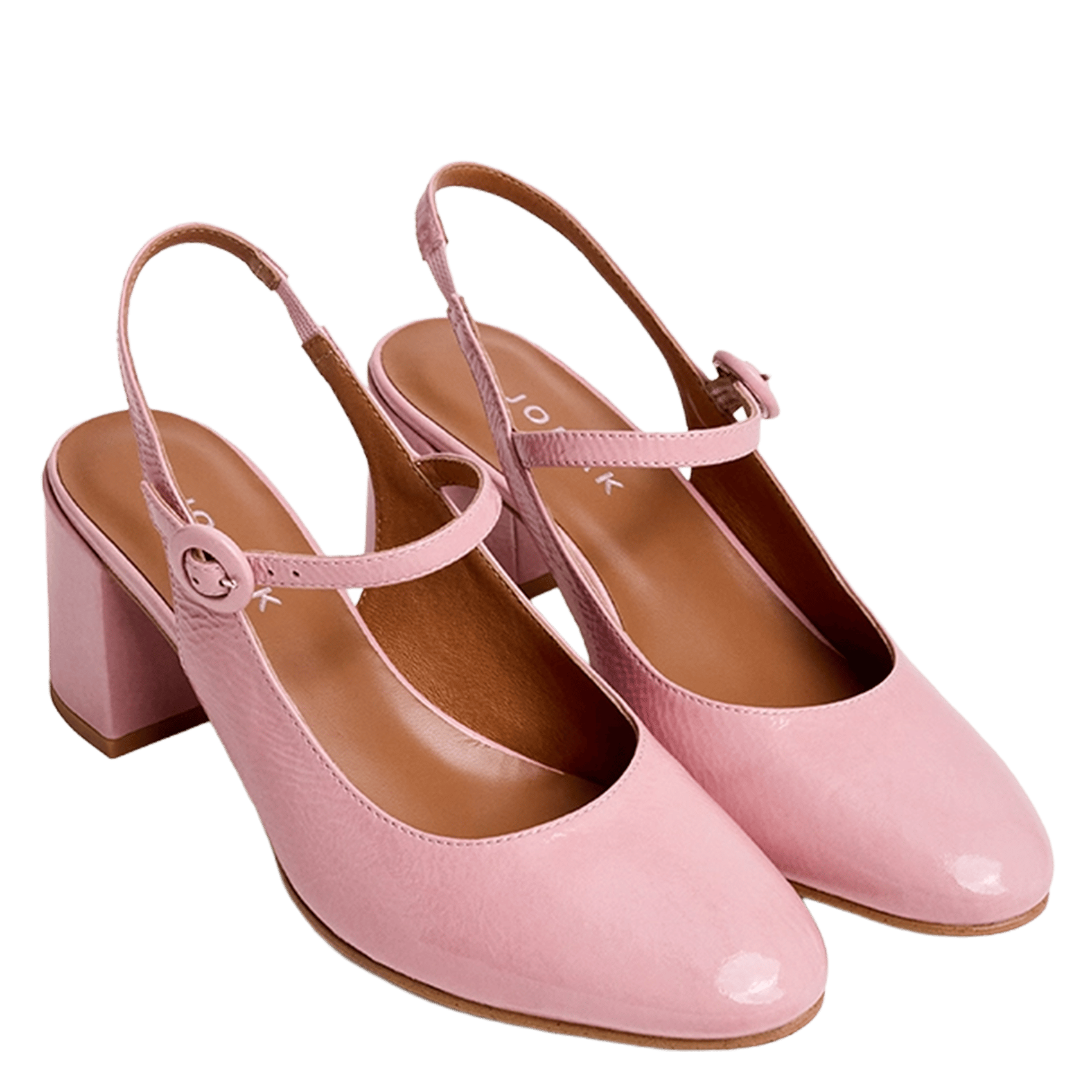 Babies en cuir dollar JONAK Rose