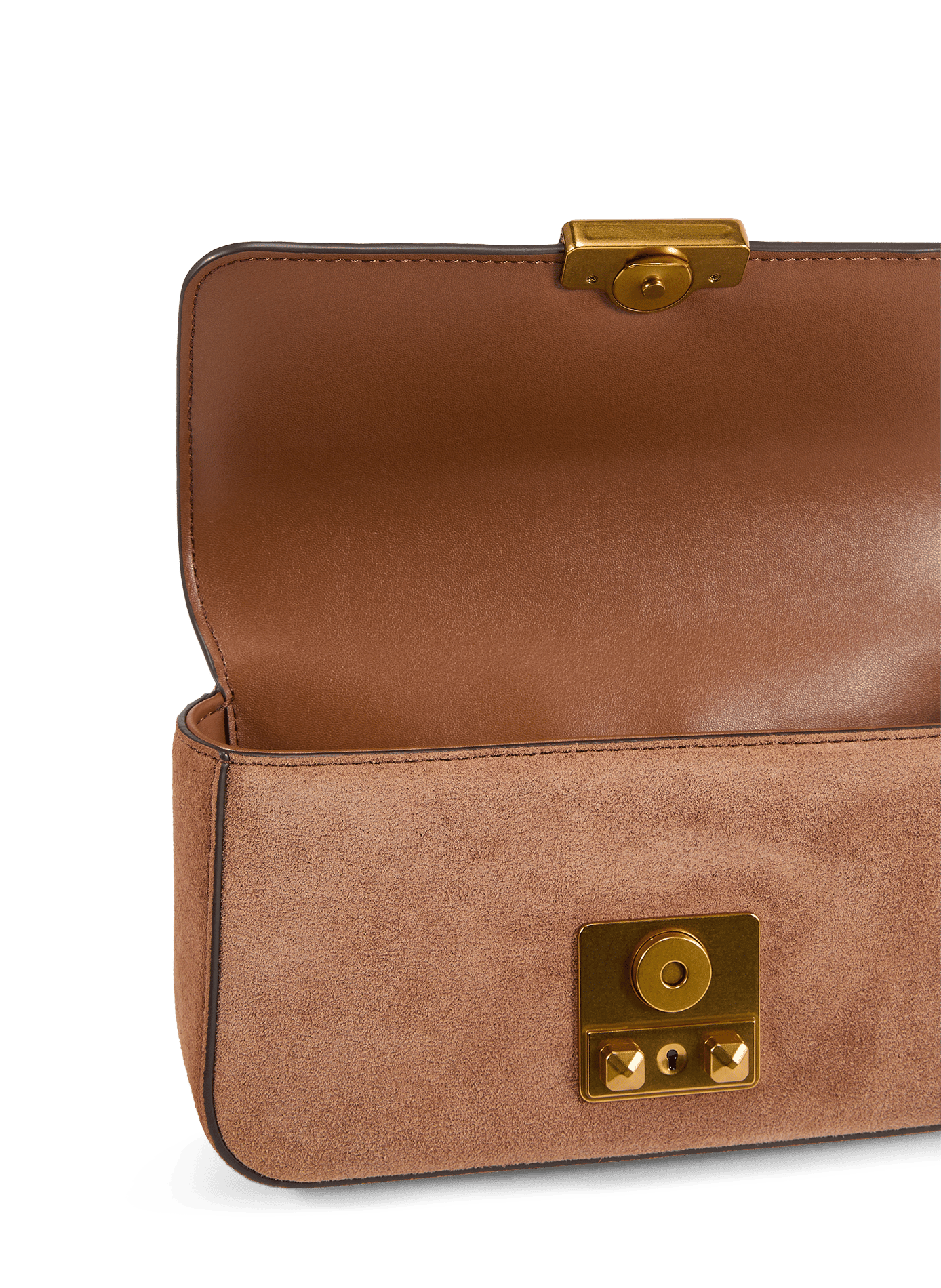 Tribeca suede leather shoulder bag MICHAEL KORS Brown